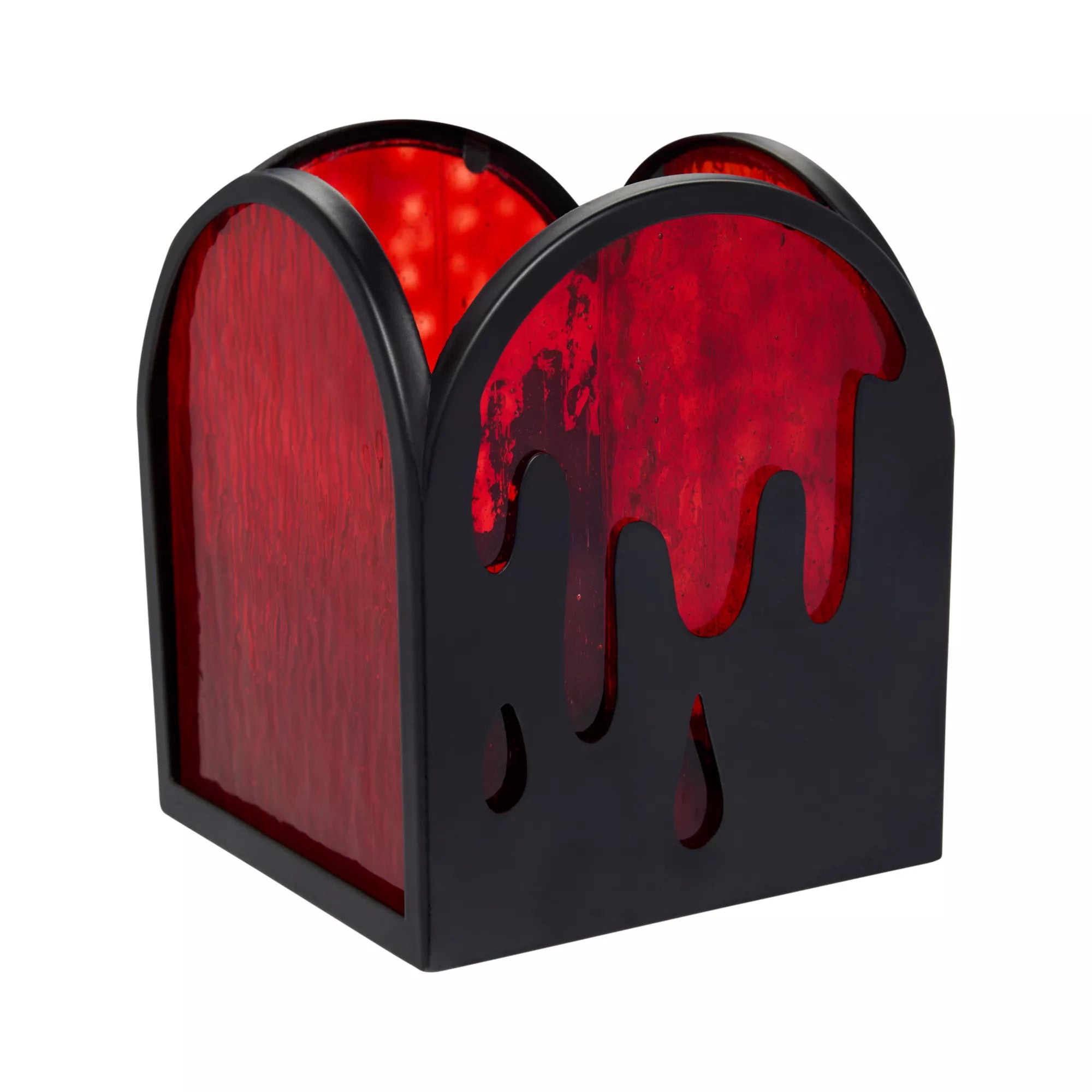 Bloody Stained Glass Votive Candle Holder