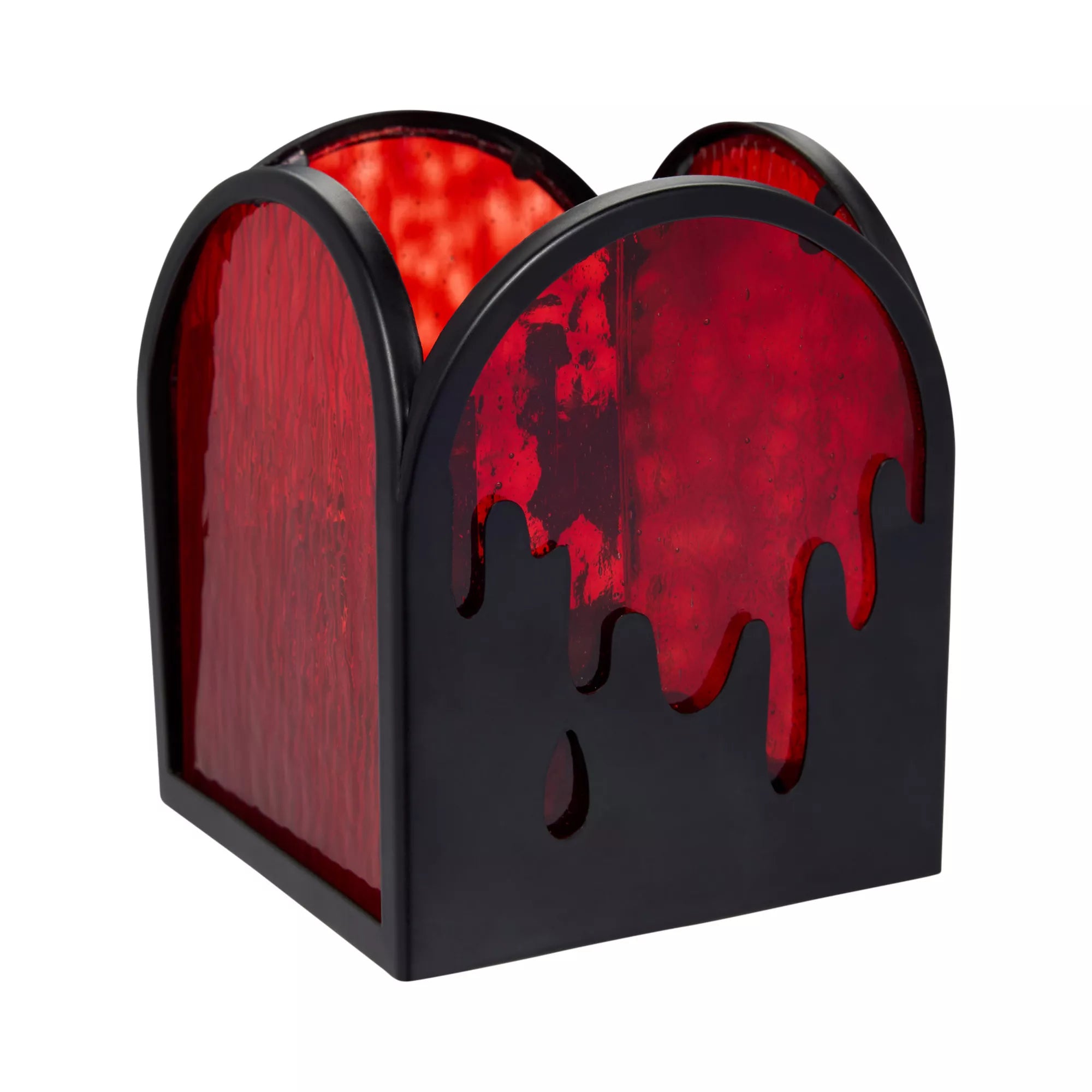 Bloody Stained Glass Votive Candle Holder