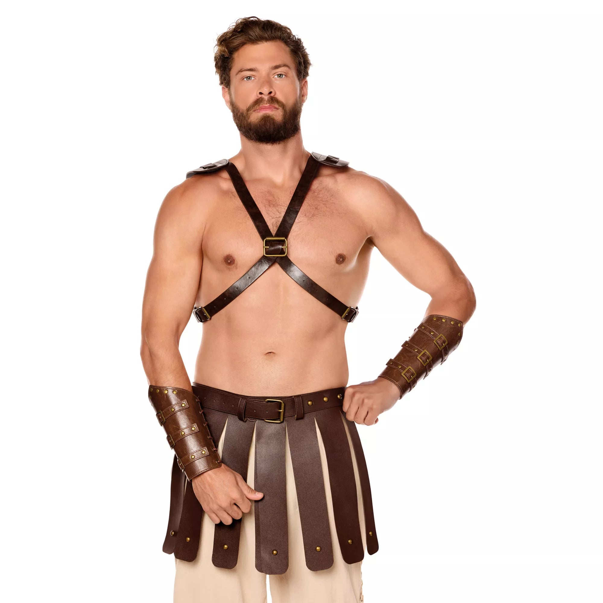 Brown Chest Harness