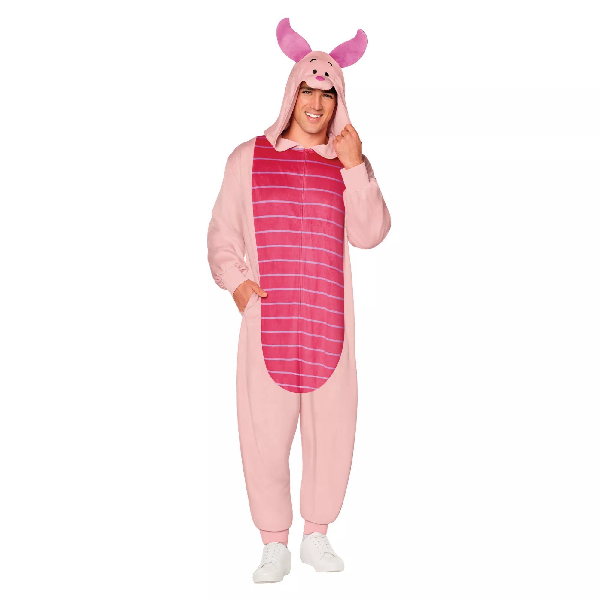 Adult Piglet Jumpsuit Costume - Winnie the Pooh