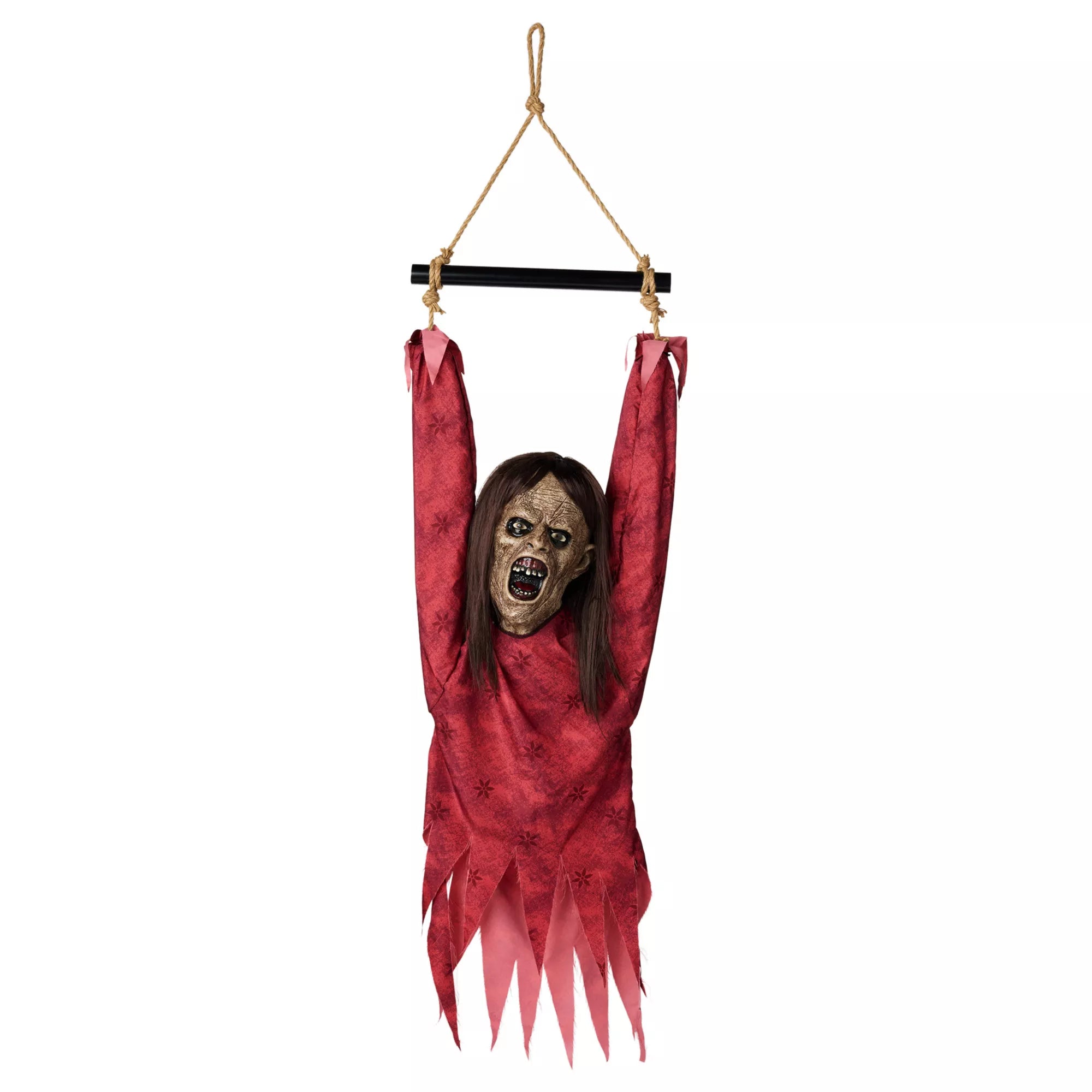 Half Body Hanging Female Zombie