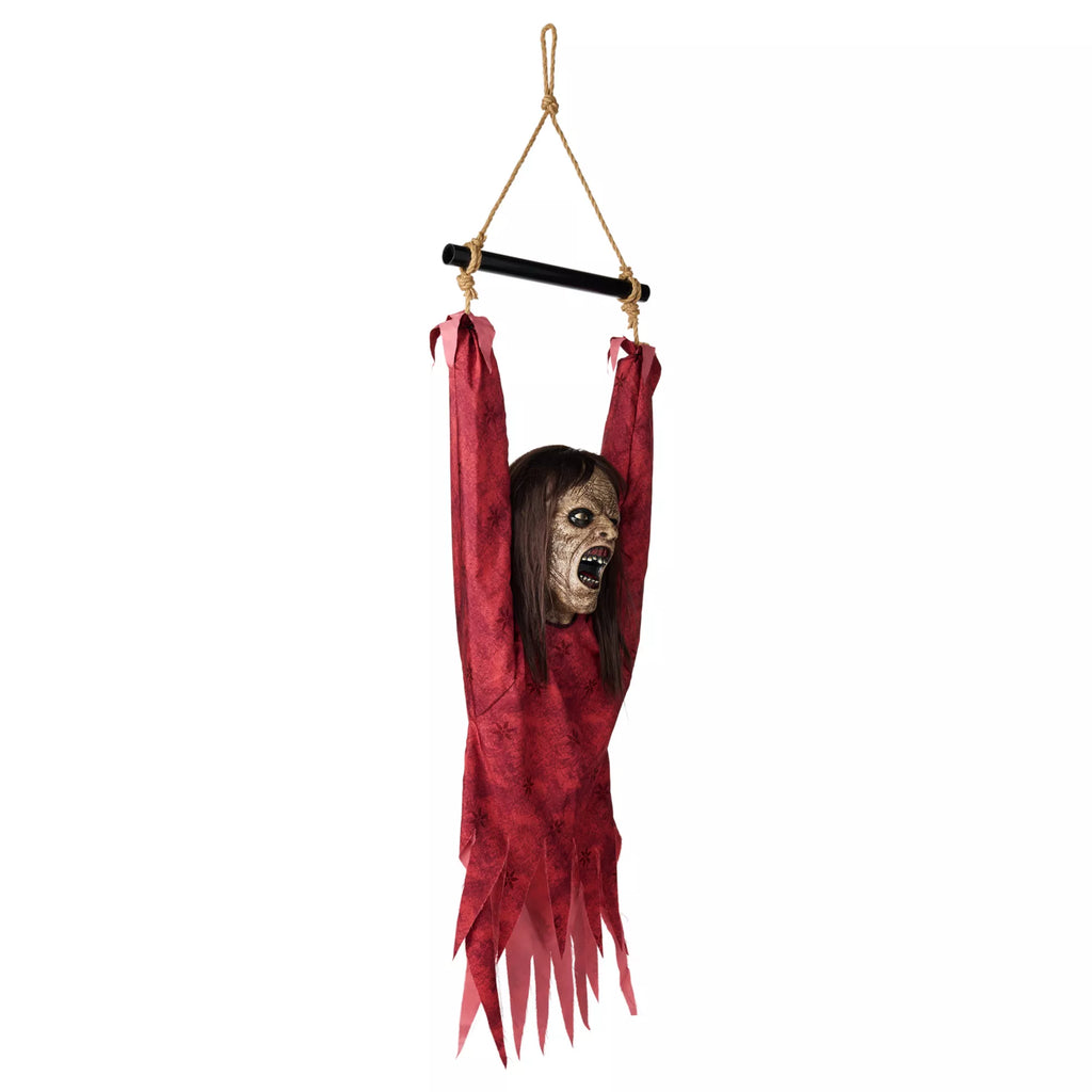Half Body Hanging Female Zombie