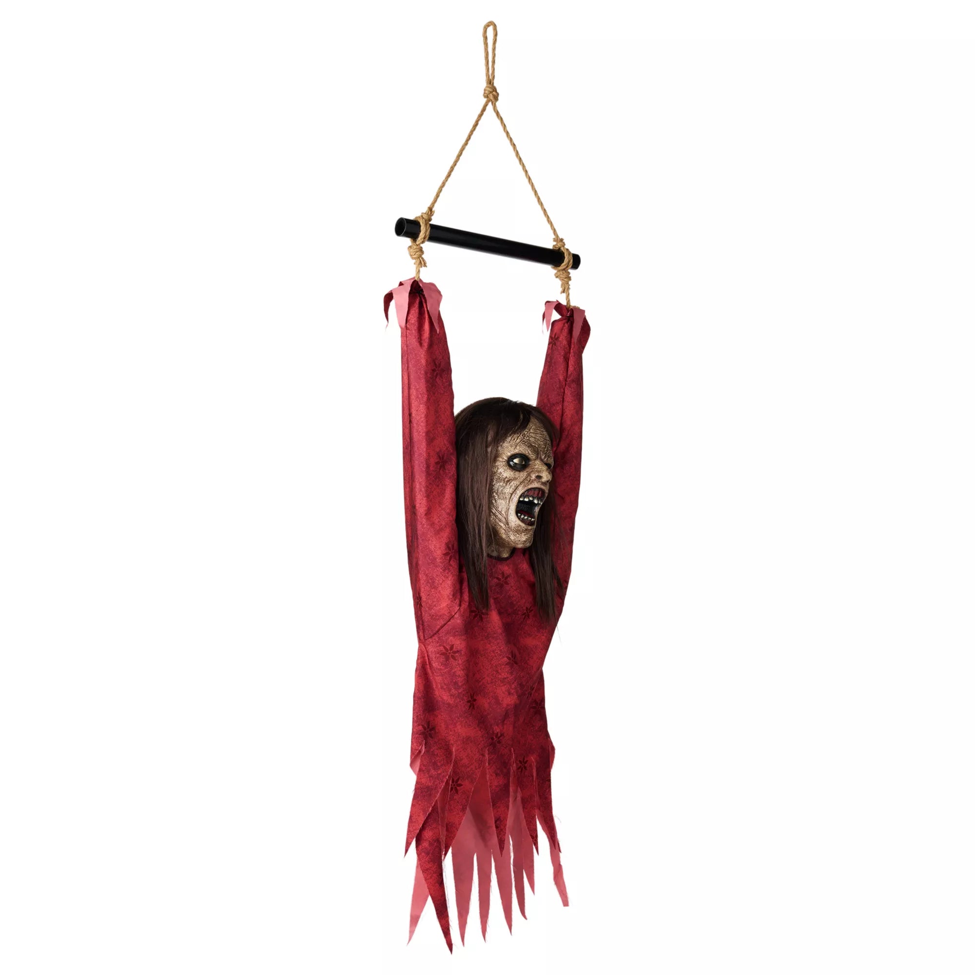Half Body Hanging Female Zombie