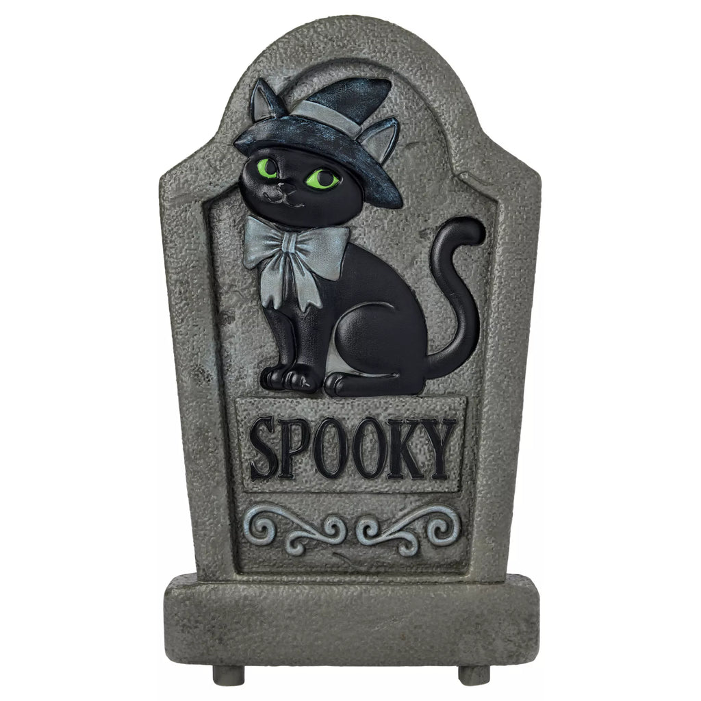 Black Cat Tombstone and Stakes Set