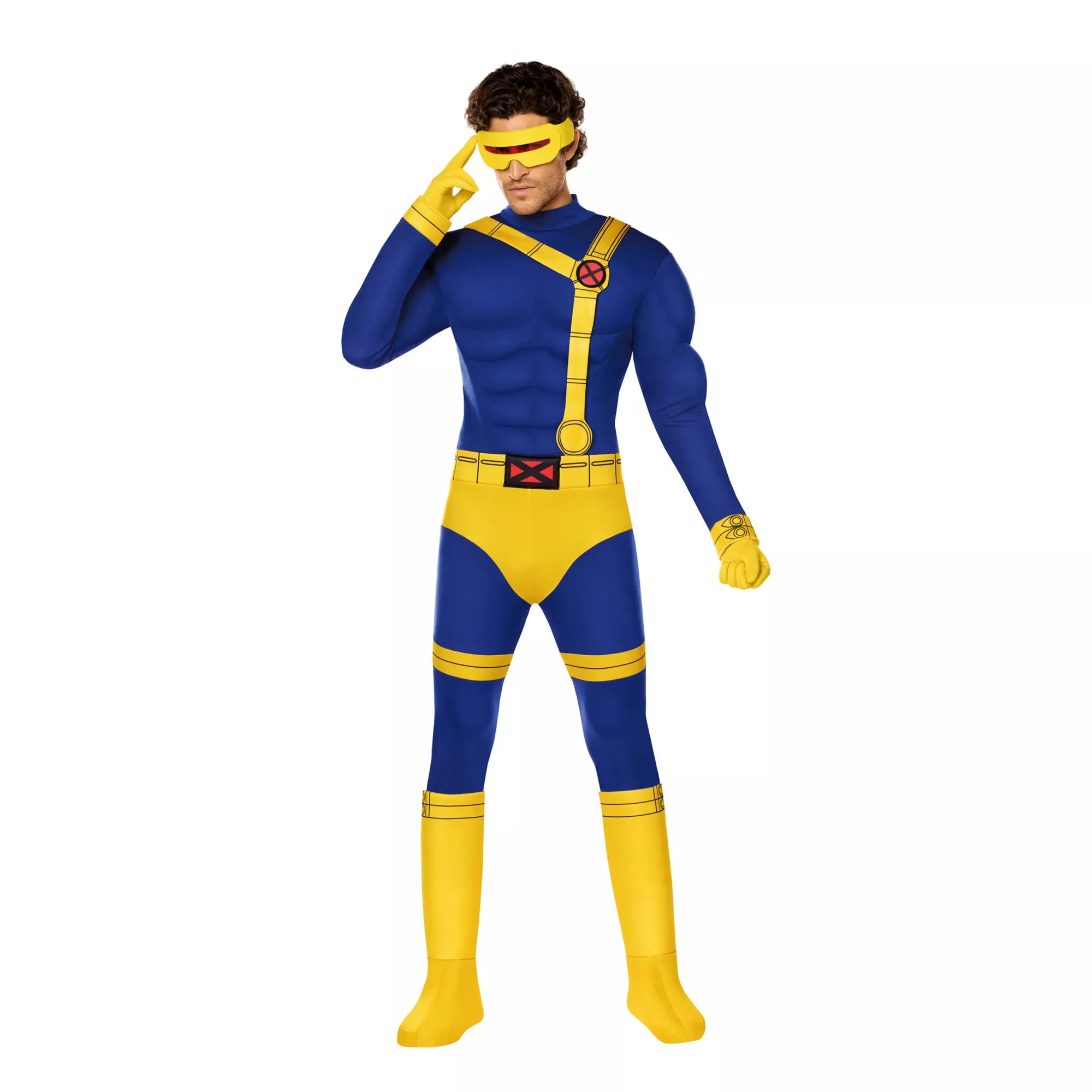 Adult Cyclops Muscle Suit Costume - X-Men '97