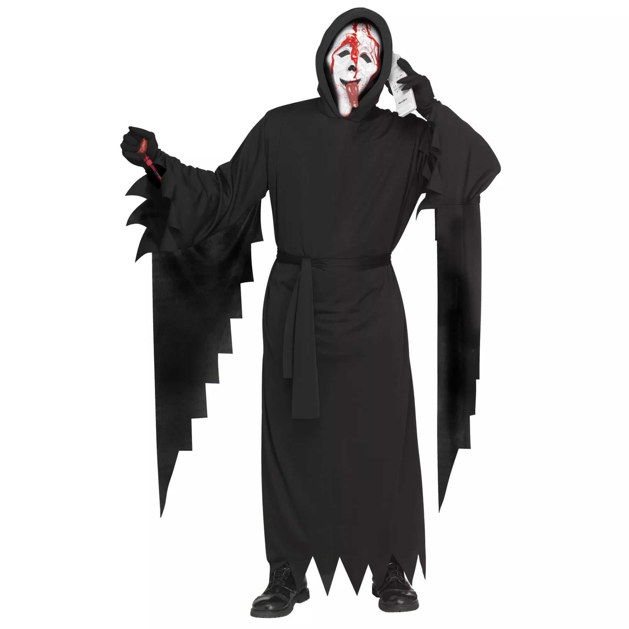 Adult Bleeding Wassup! Ghost Face Costume