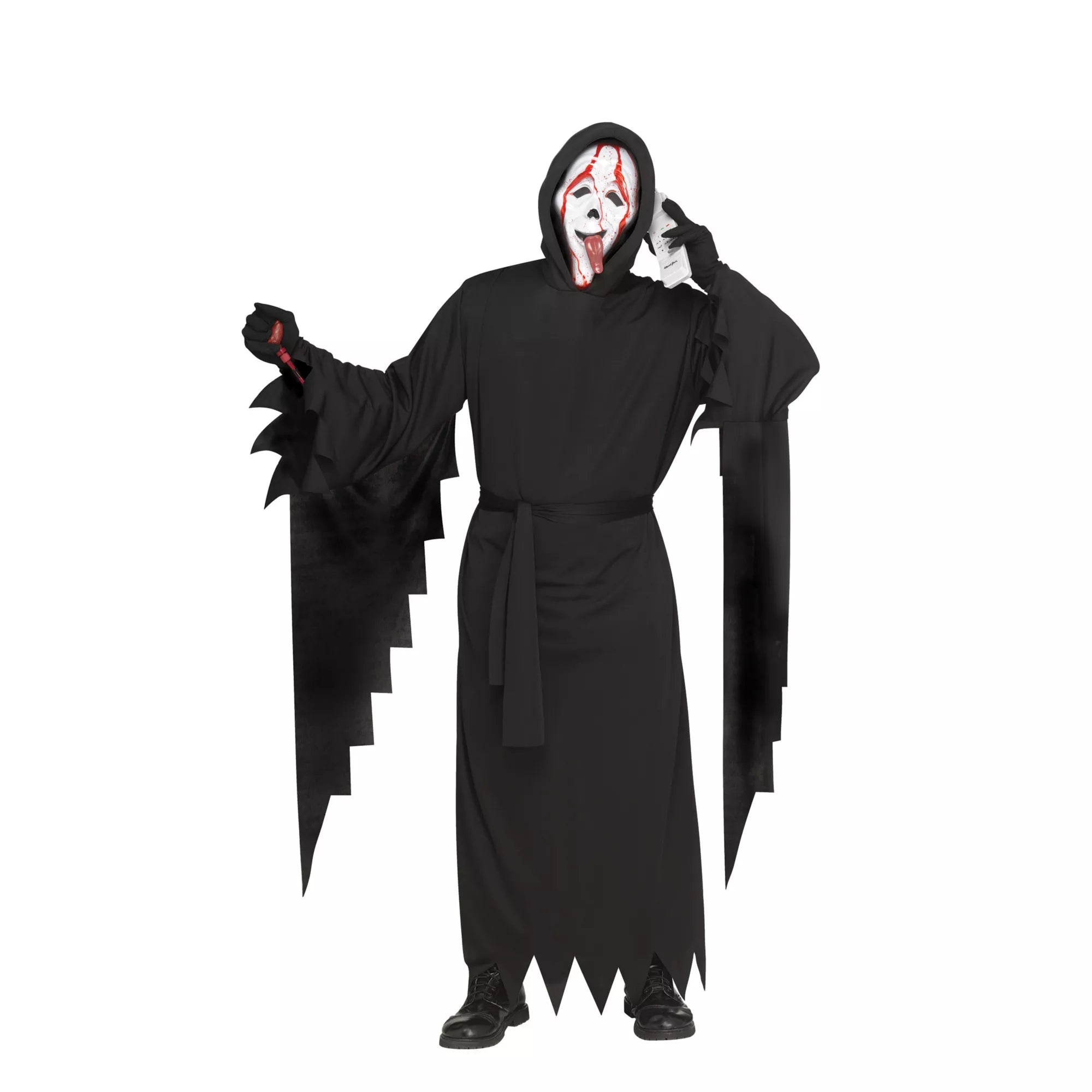 Adult Bleeding Wassup! Ghost Face Costume