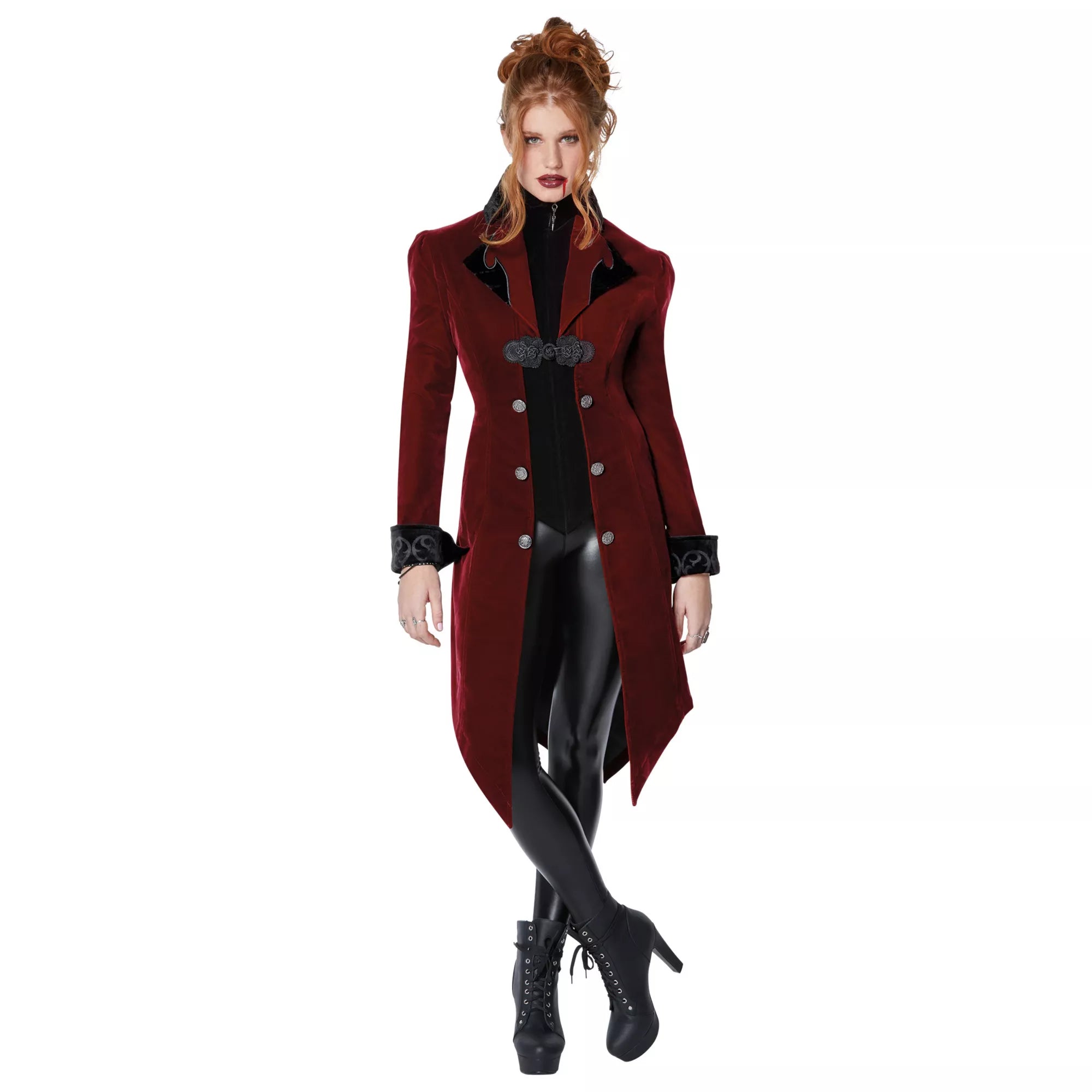 Adult Burgundy Vampire Jacket