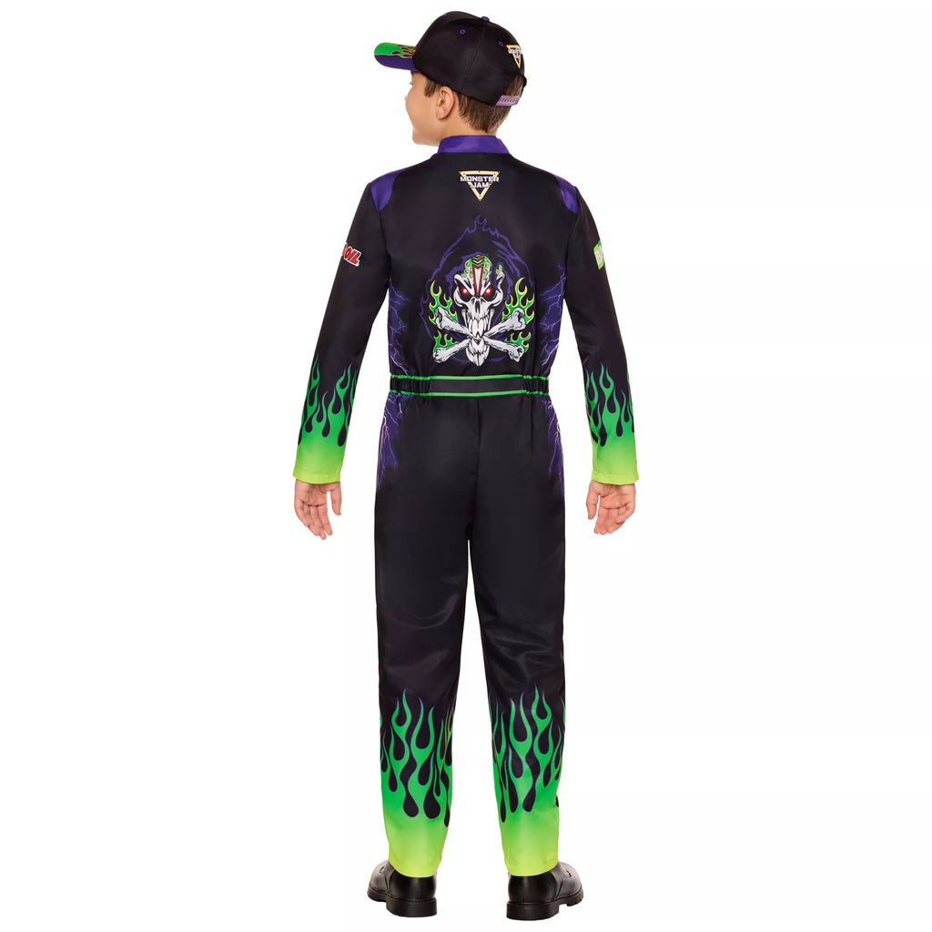 Kids Grave Digger Jumpsuit Costume - Monster Jam