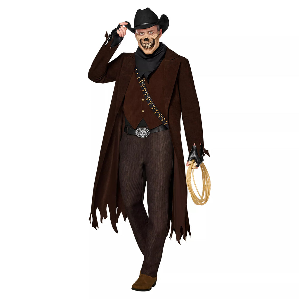 Adult Skeleton Outlaw Costume