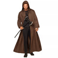 Adult Brown Hooded Cloak