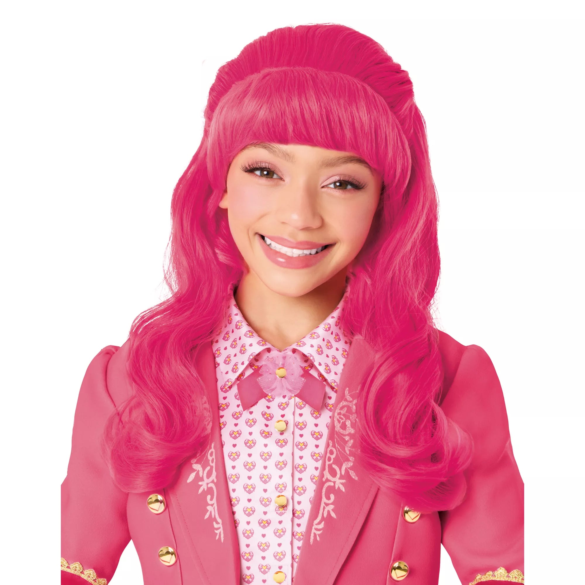 Kids Princess Pink Wig - Descendants: Wicked Wonderland