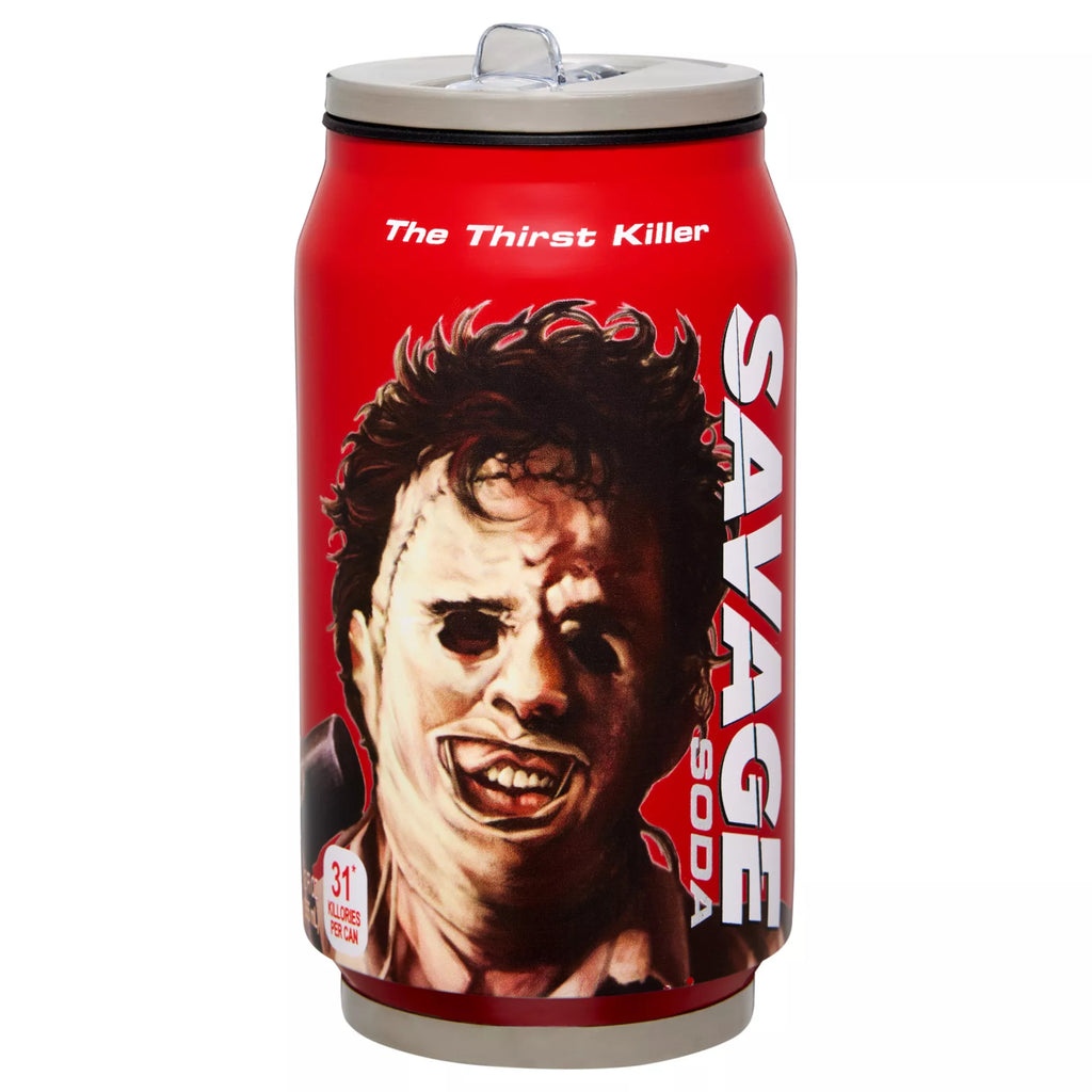 Leatherface Savage Soda Flip Straw Cup - 12 oz.