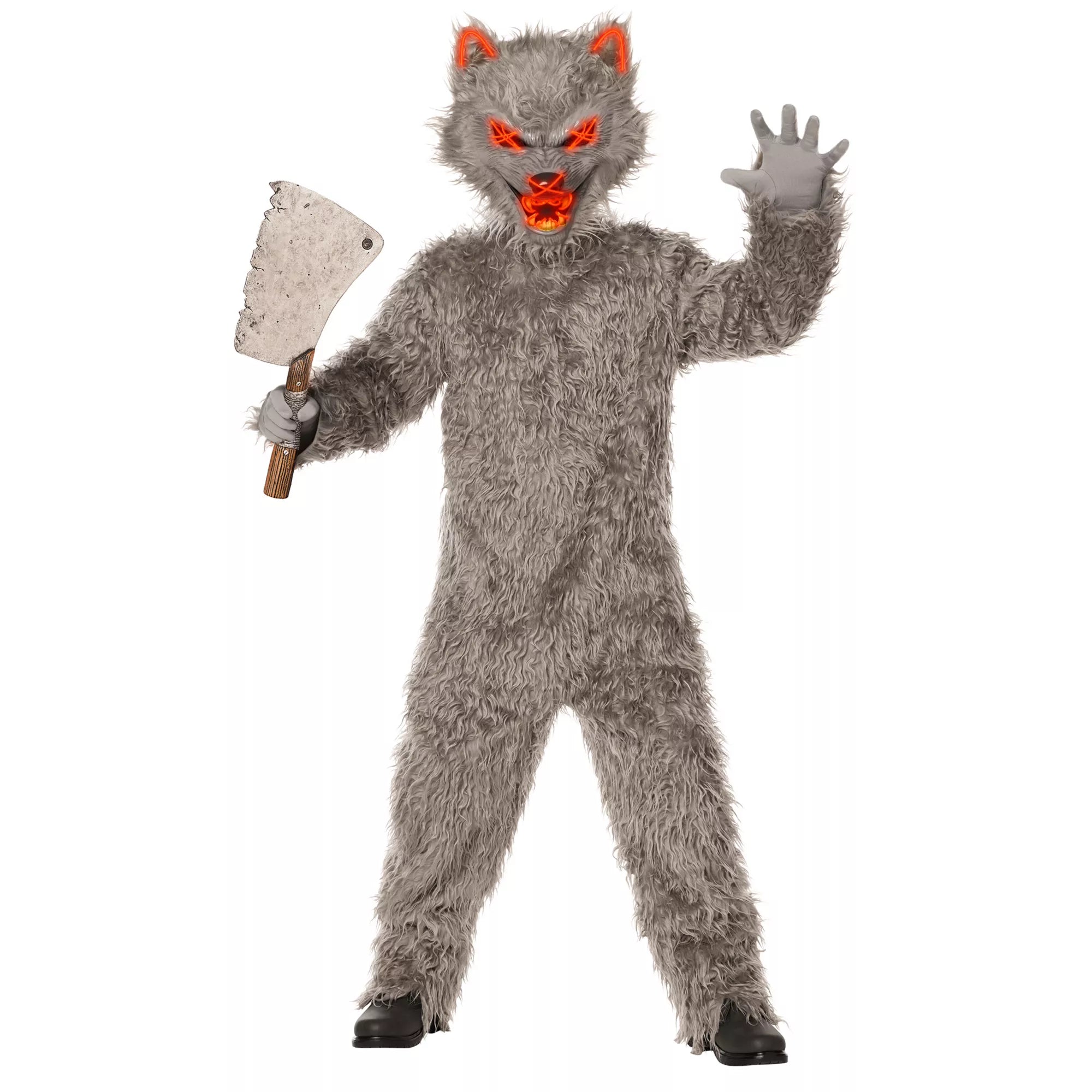 Kids Light-Up Werewolf Jumpsuit Costume