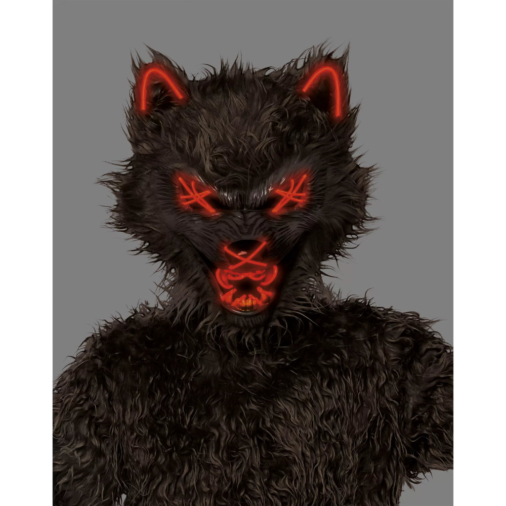 Kids Light-Up Werewolf Jumpsuit Costume