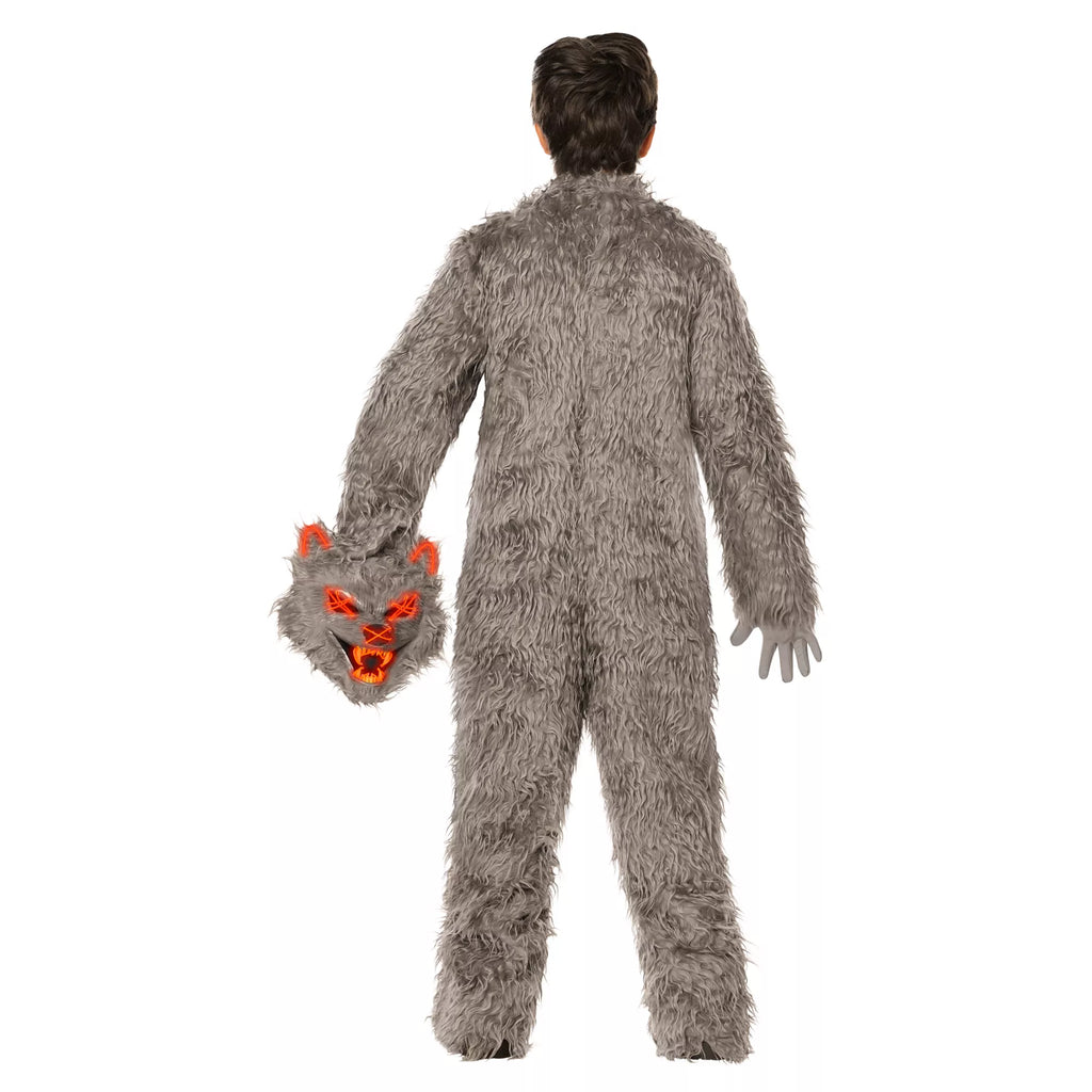 Kids Light-Up Werewolf Jumpsuit Costume
