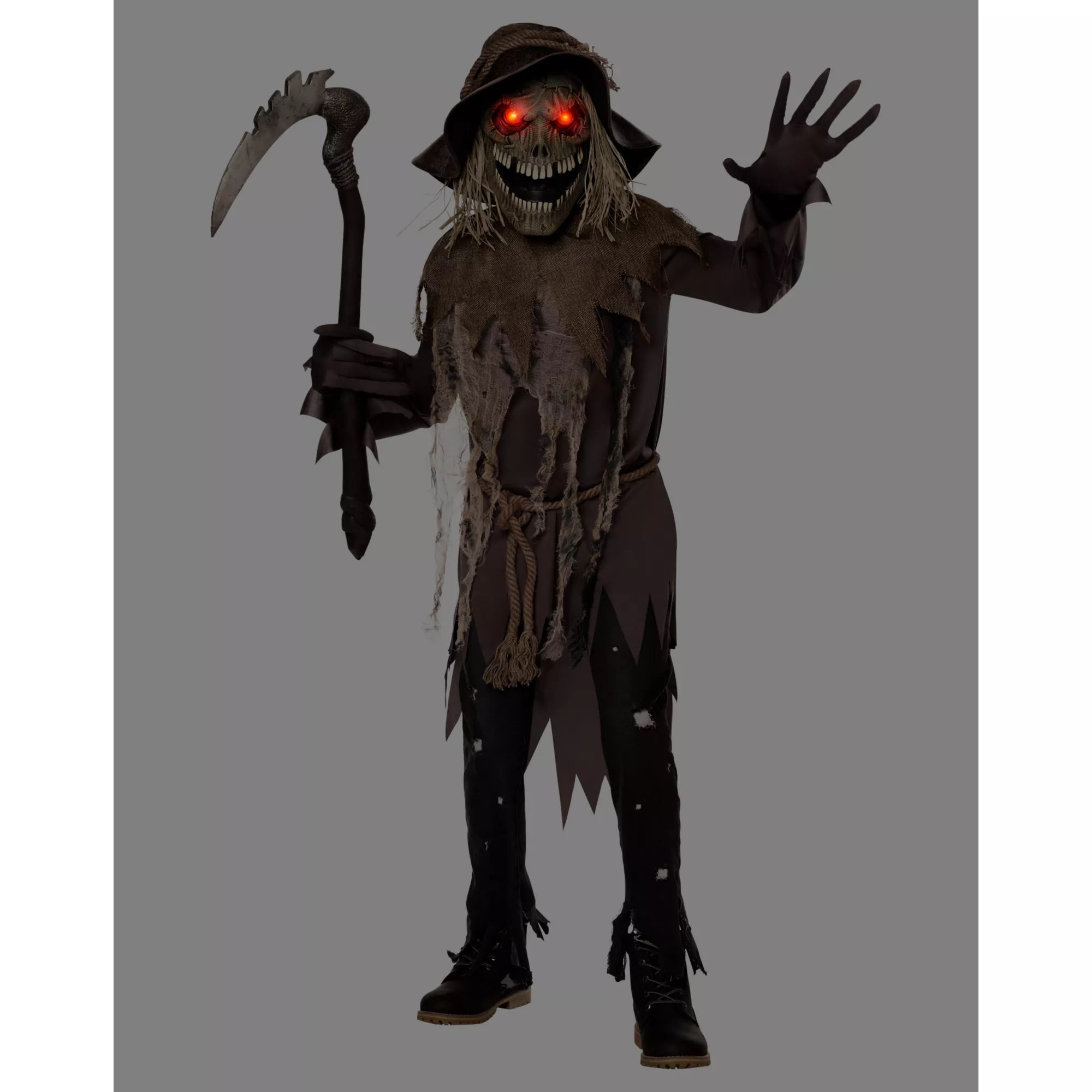 Kids Light-Up Twisted Scarecrow Costume
