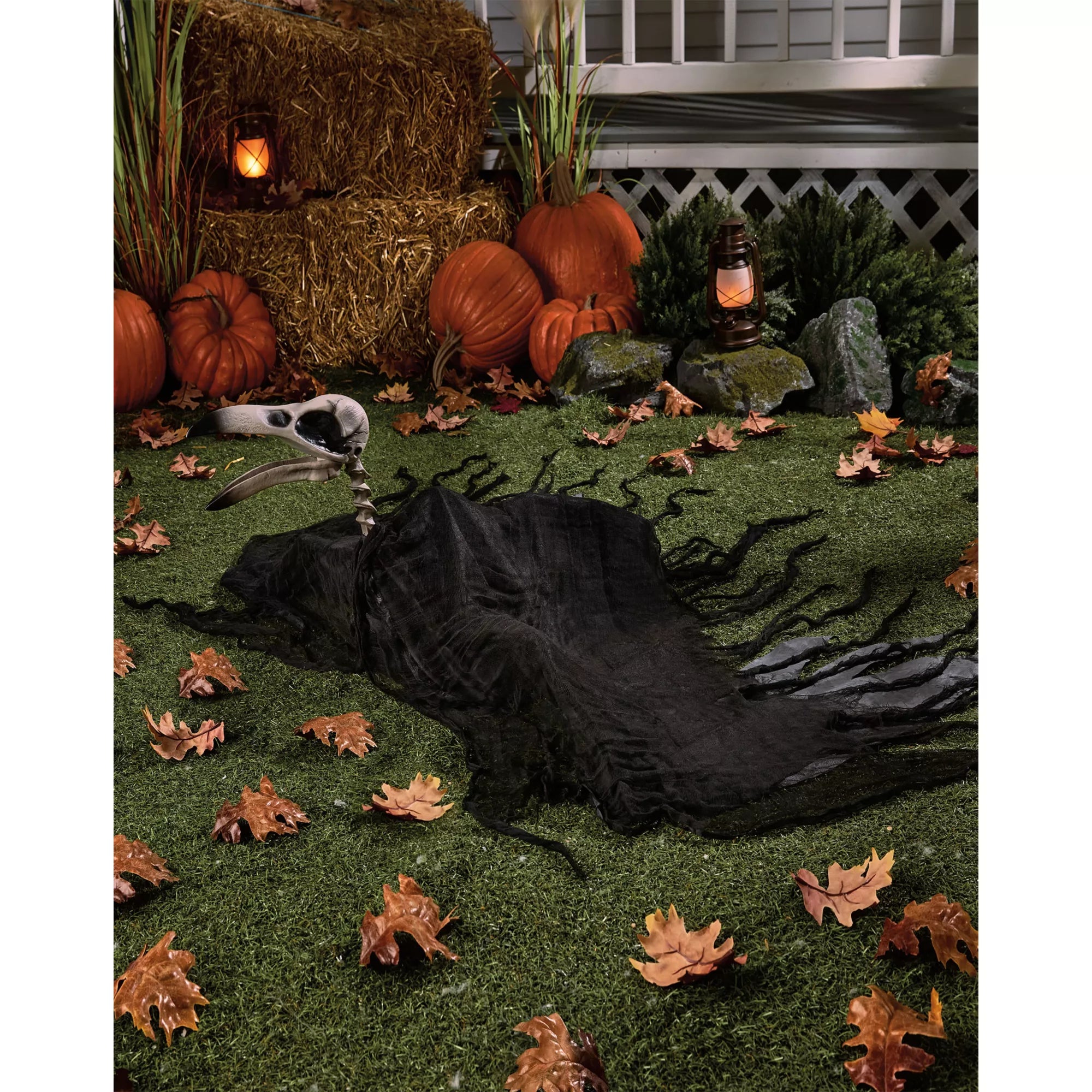 Skeleton Crow Ground Breaking Prop