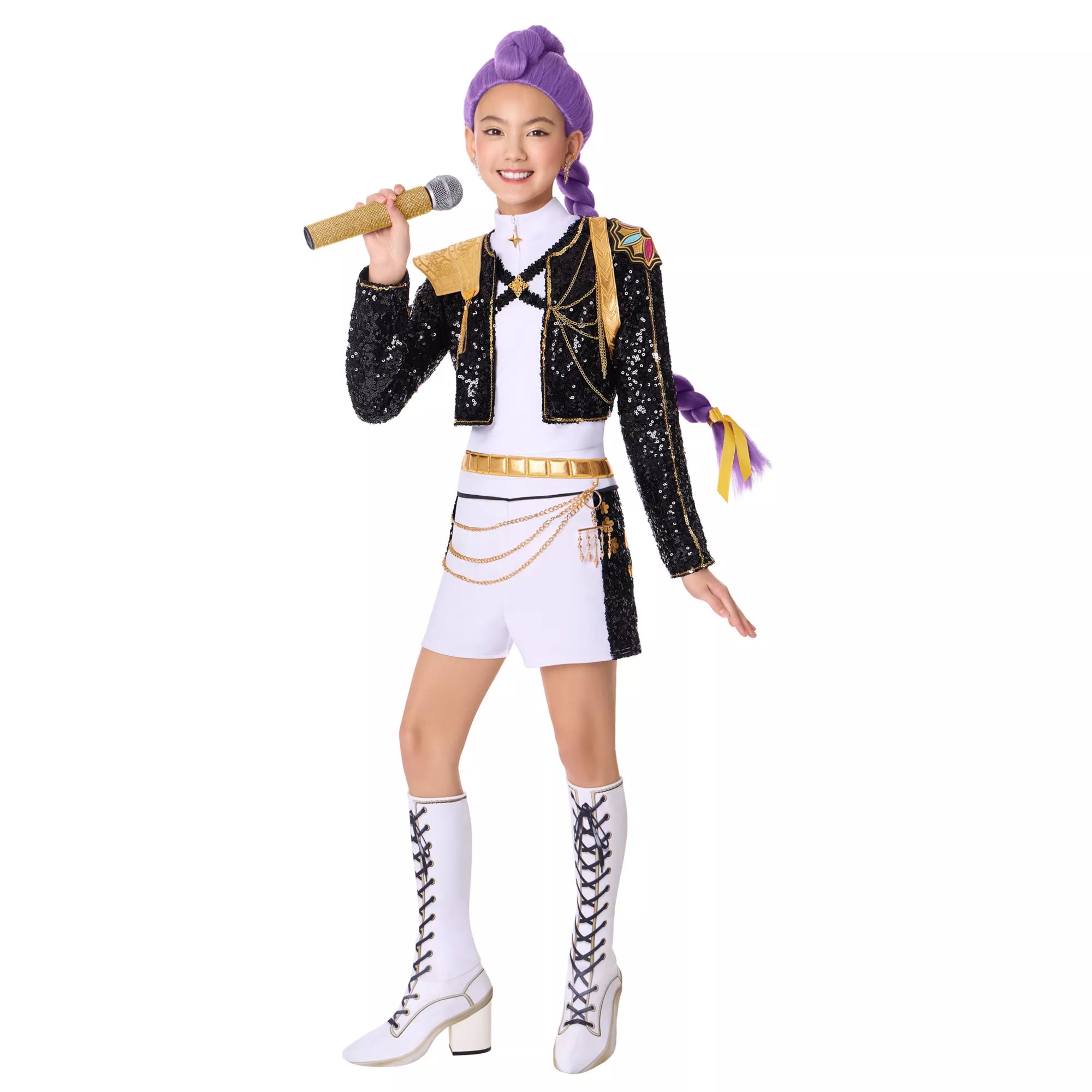 Kids Rumi Golden Dress Costume - KPop Demon Hunters