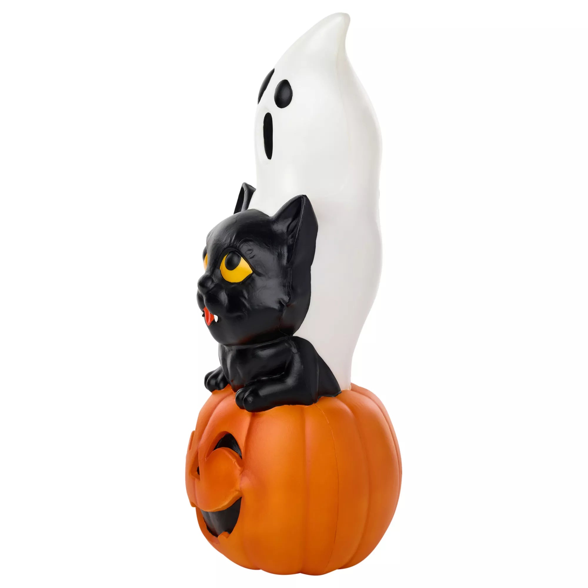 9.6" Light-Up Blow Mold Classic Halloween Icons Stack
