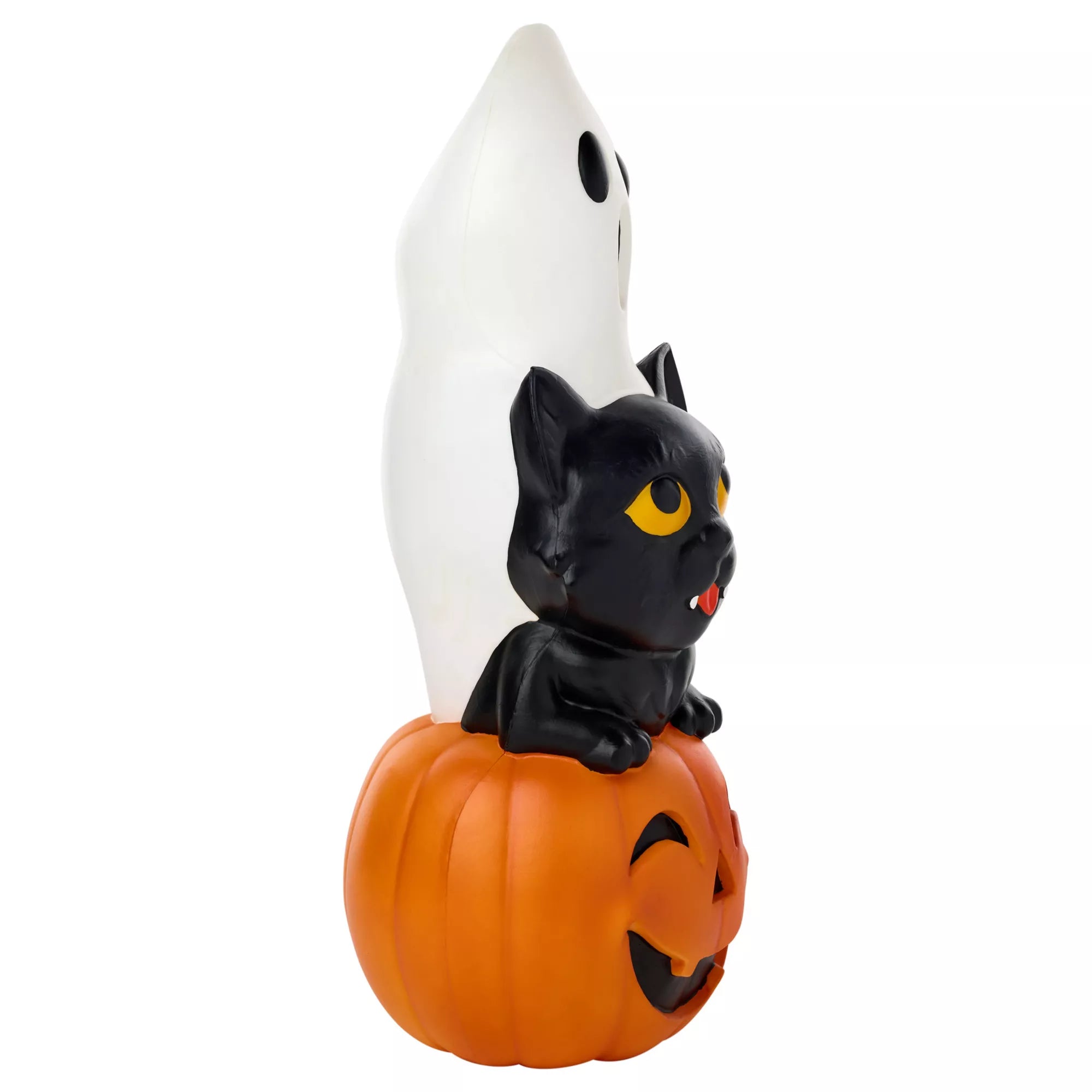 9.6" Light-Up Blow Mold Classic Halloween Icons Stack