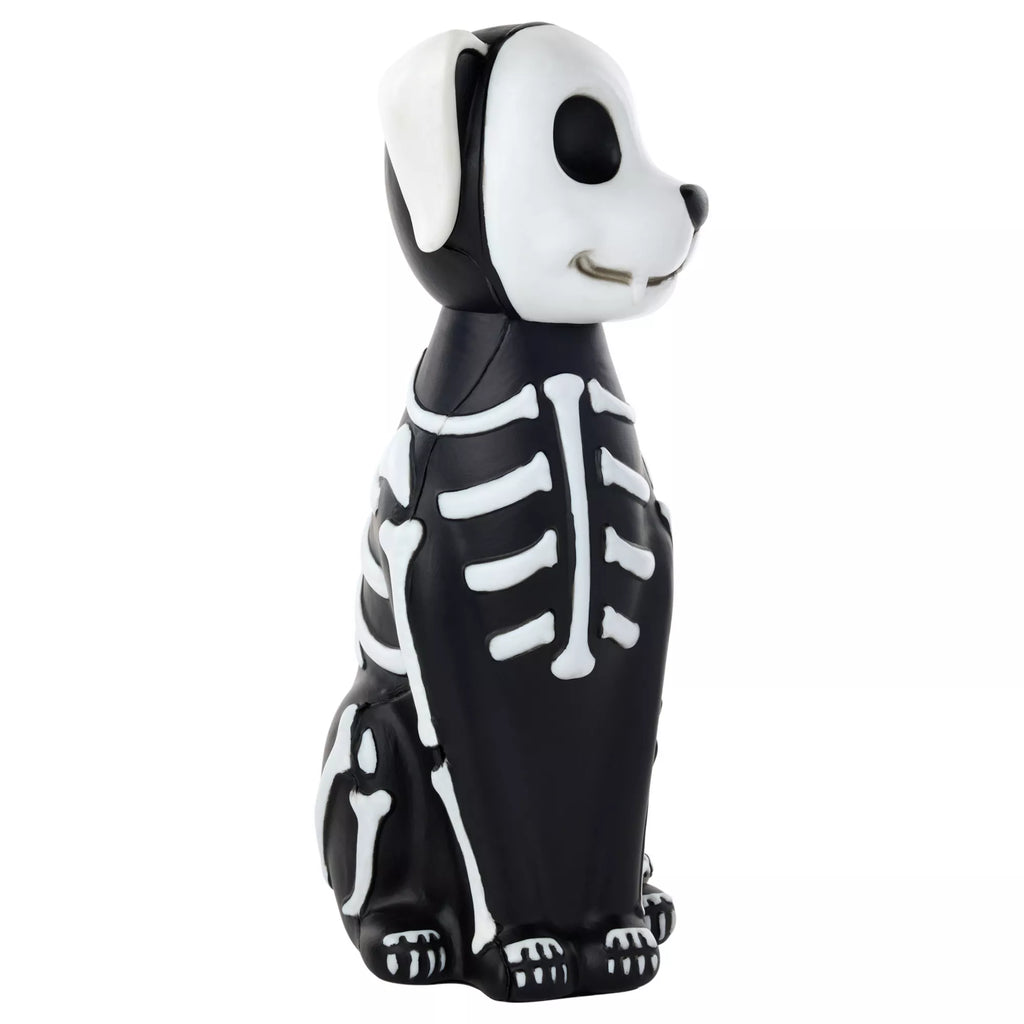 10" Light-Up Blow Mold Skeleton Dog