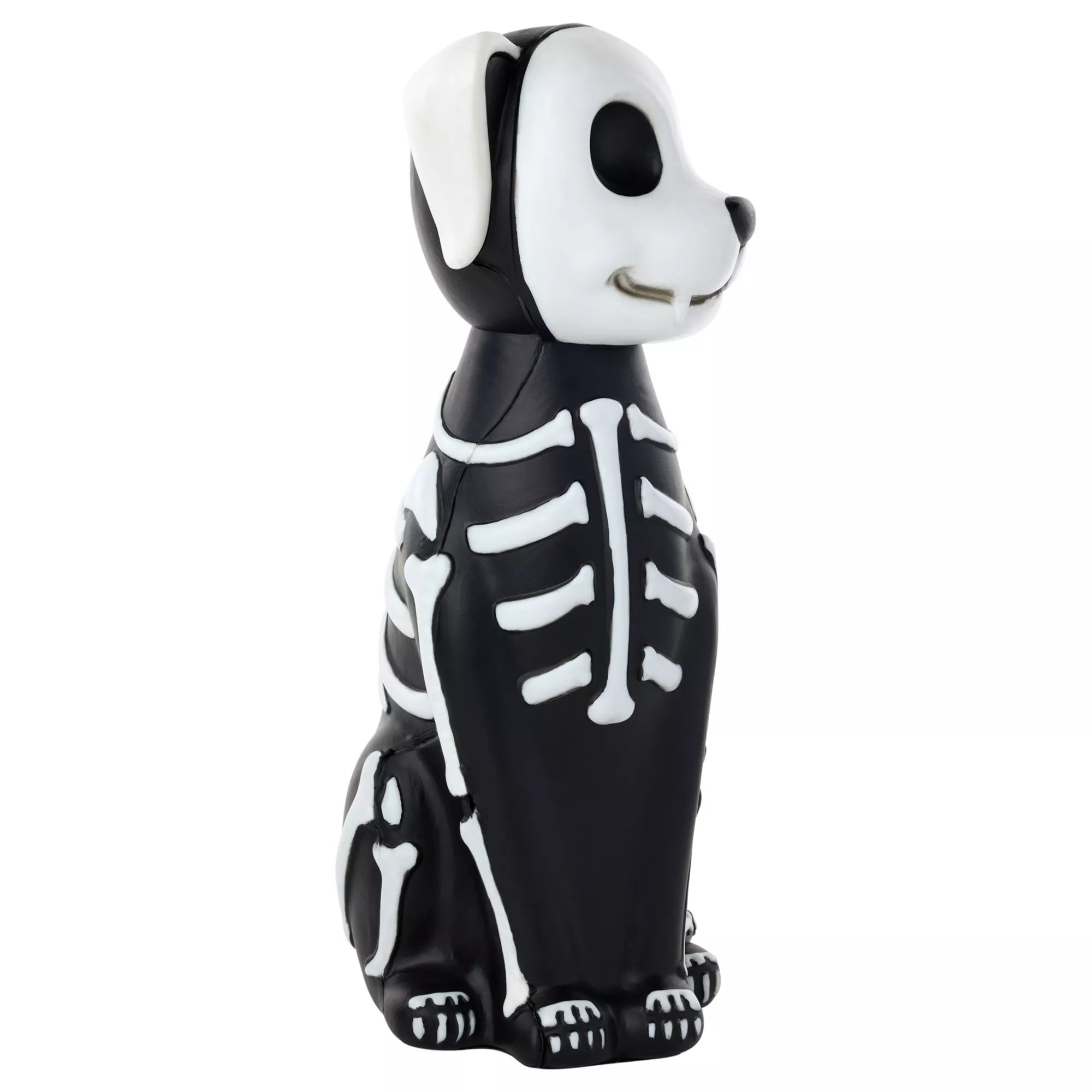 10" Light-Up Blow Mold Skeleton Dog