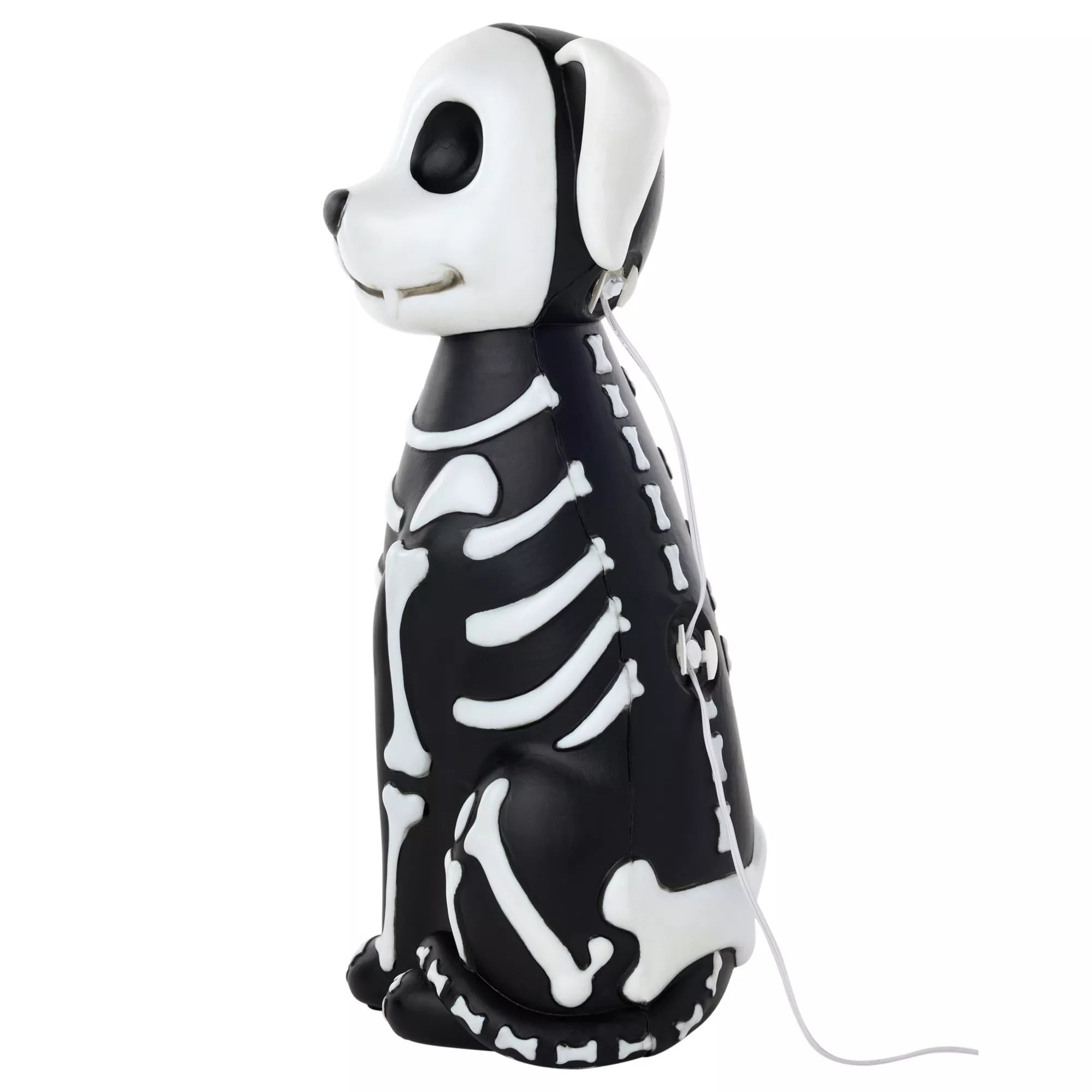 10" Light-Up Blow Mold Skeleton Dog