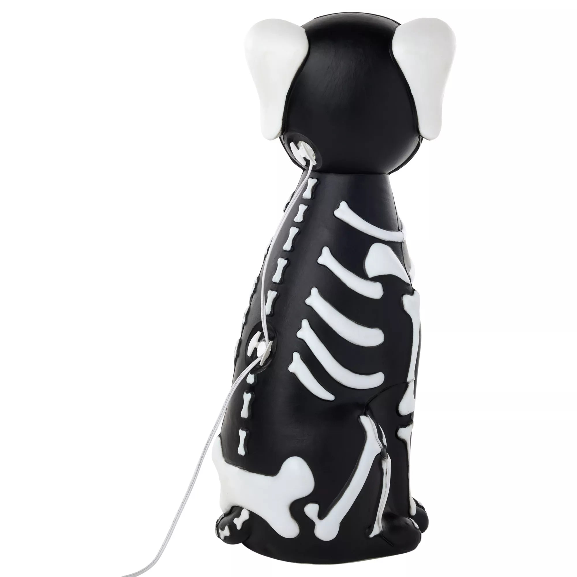 10" Light-Up Blow Mold Skeleton Dog