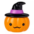 6.6" Light-Up Blow Mold Witch Pumpkin