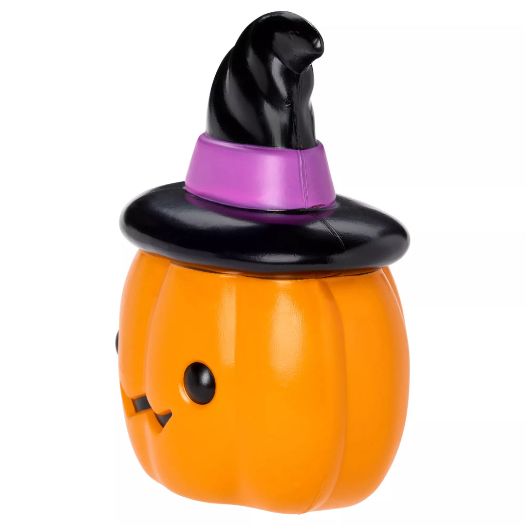 6.6" Light-Up Blow Mold Witch Pumpkin