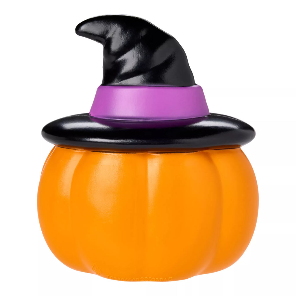6.6" Light-Up Blow Mold Witch Pumpkin