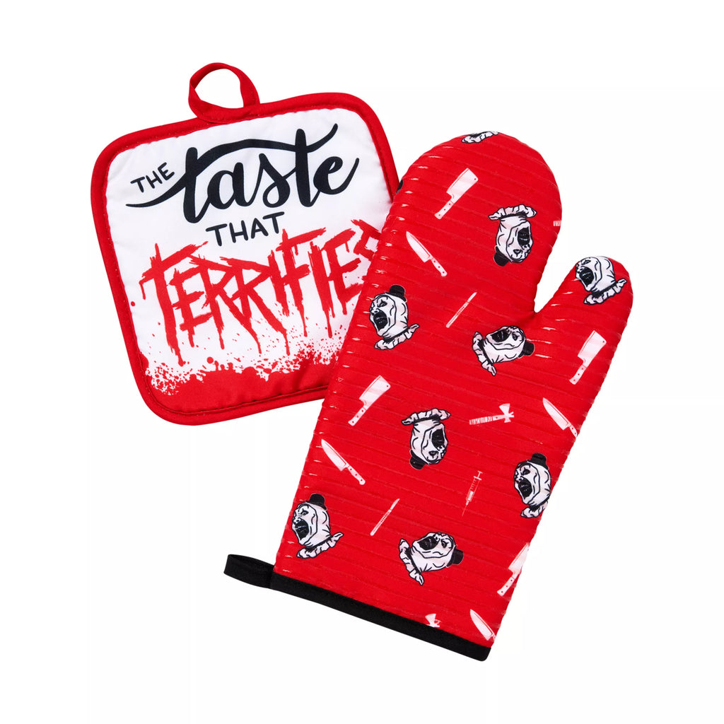 Terrifier Oven Mitt and Potholder Set
