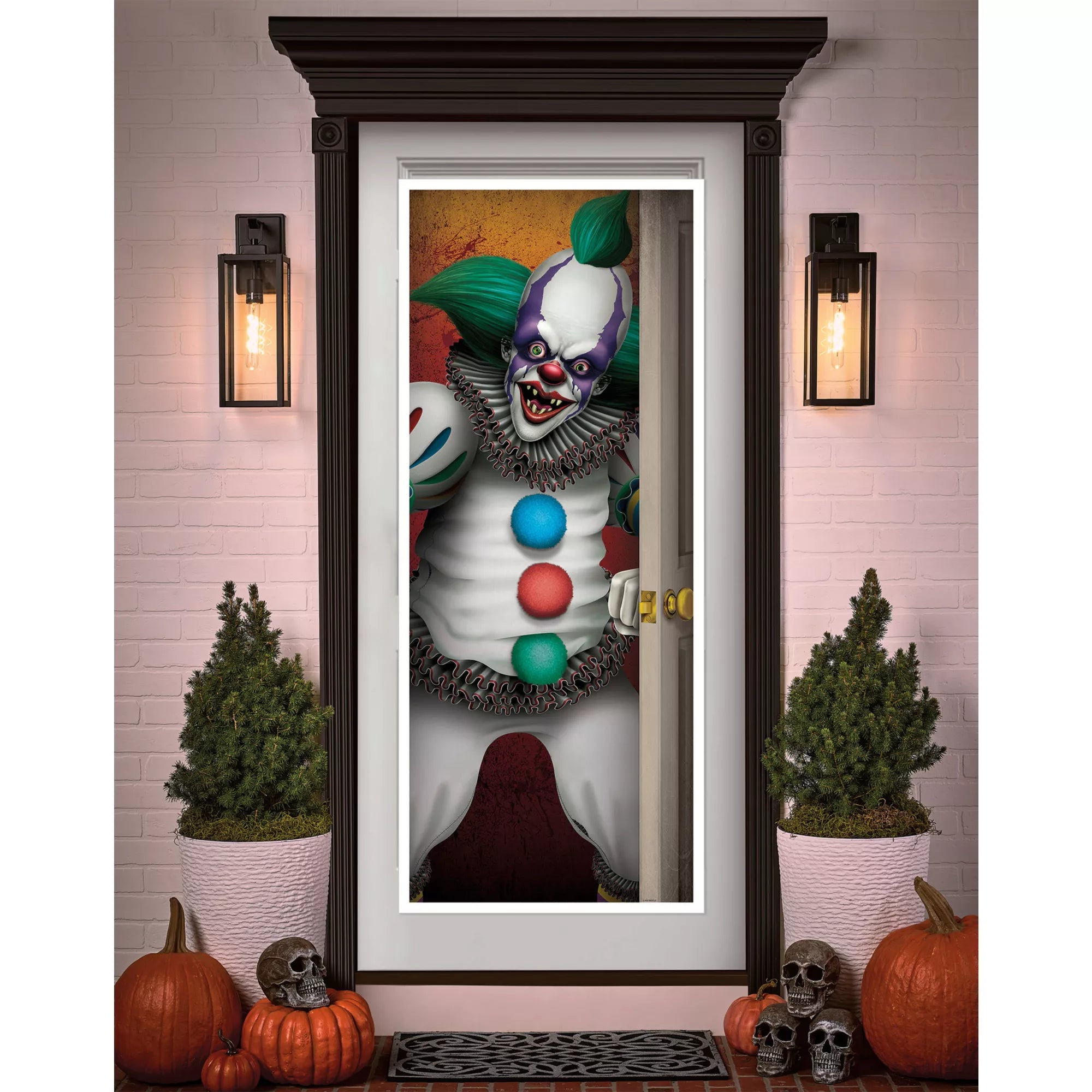 Creepy Clown Door Cover
