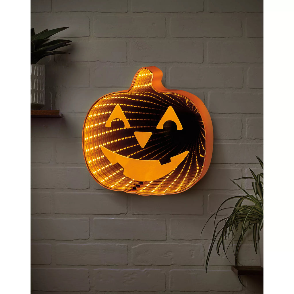 Light-Up Pumpkin Infinity Mirror