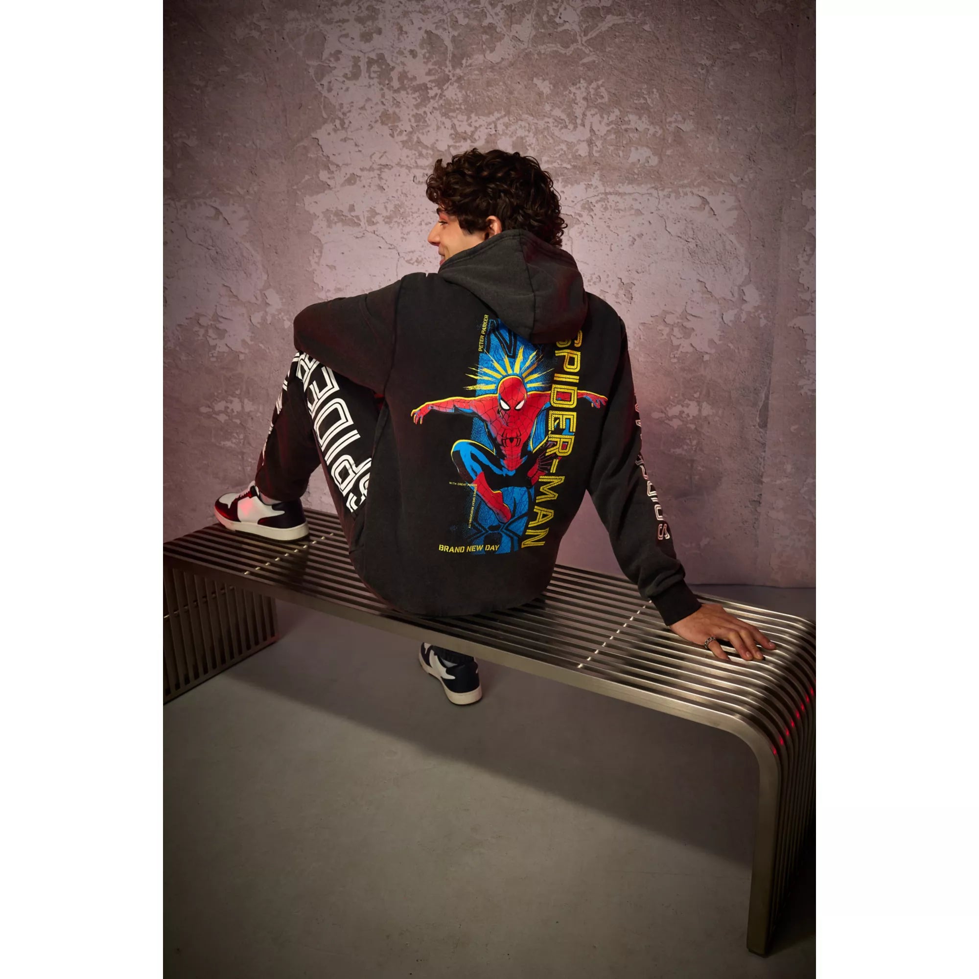Spider-Man Brand New Day Washed Hoodie - Marvel