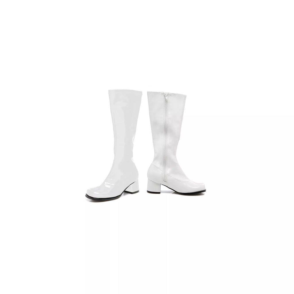 Kids White Go Go Boots