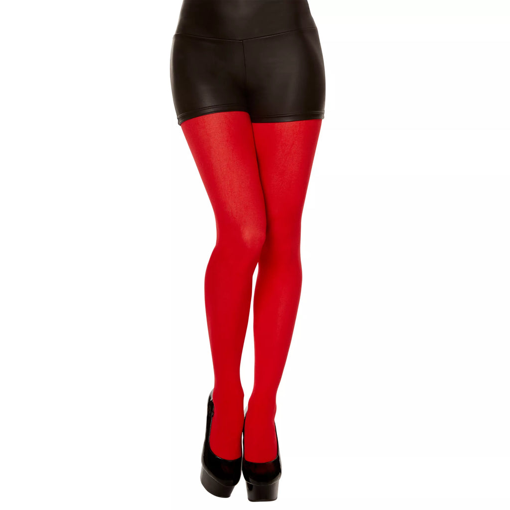 Red Opaque Tights