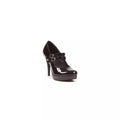 Black Double Strapped Mary Jane Heels