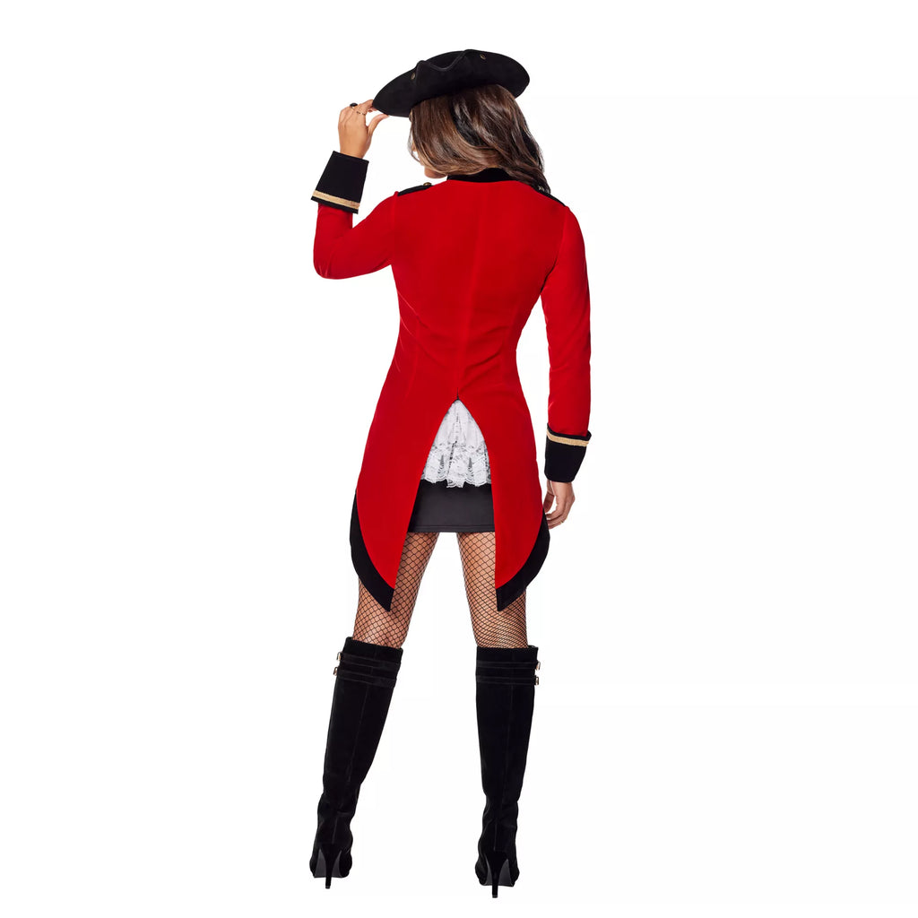 Adult Racy Red Coat Pirate Costume