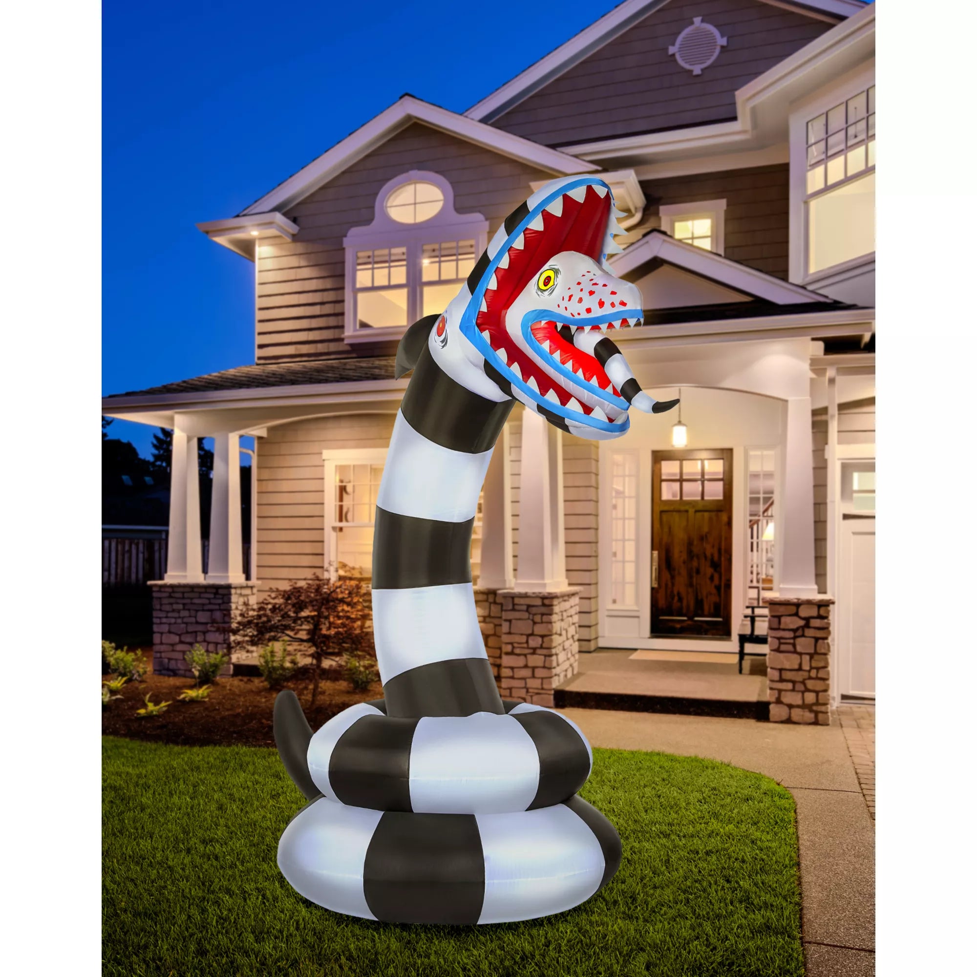8.9 Ft Sandworm Light-Up Inflatable Decoration - Beetlejuice
