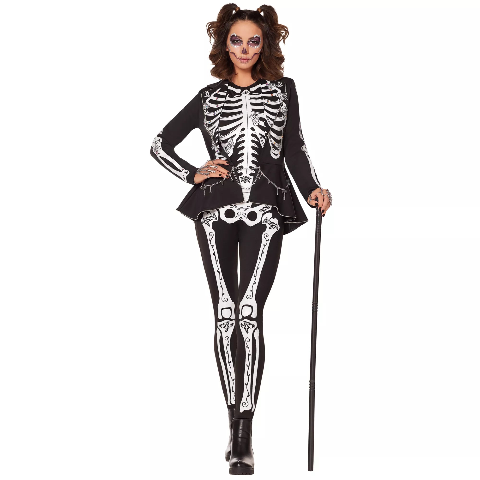 Adult Skeleton Plus Size Costume - The Signature Collection