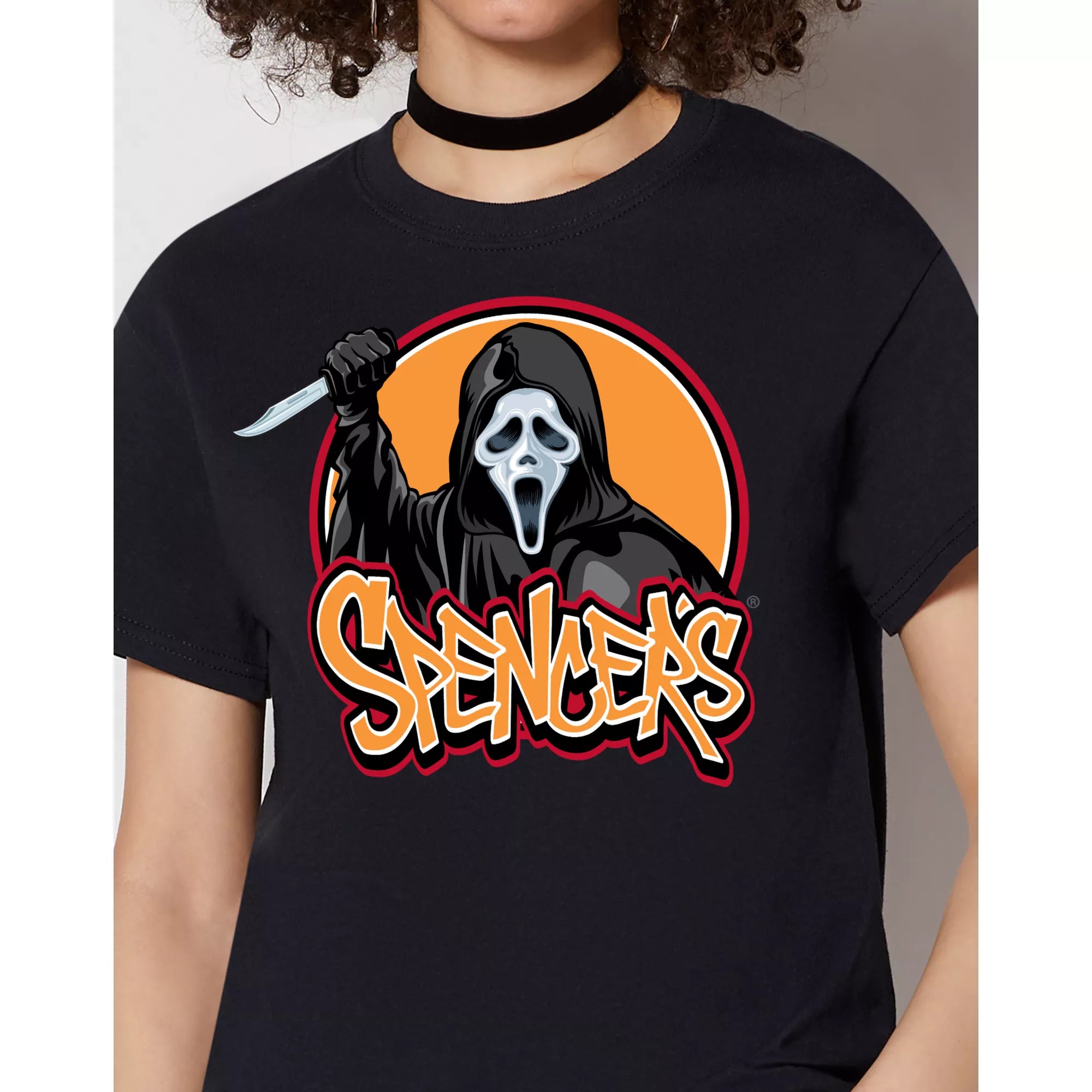 Ghost Face Spencer's Logo T Shirt