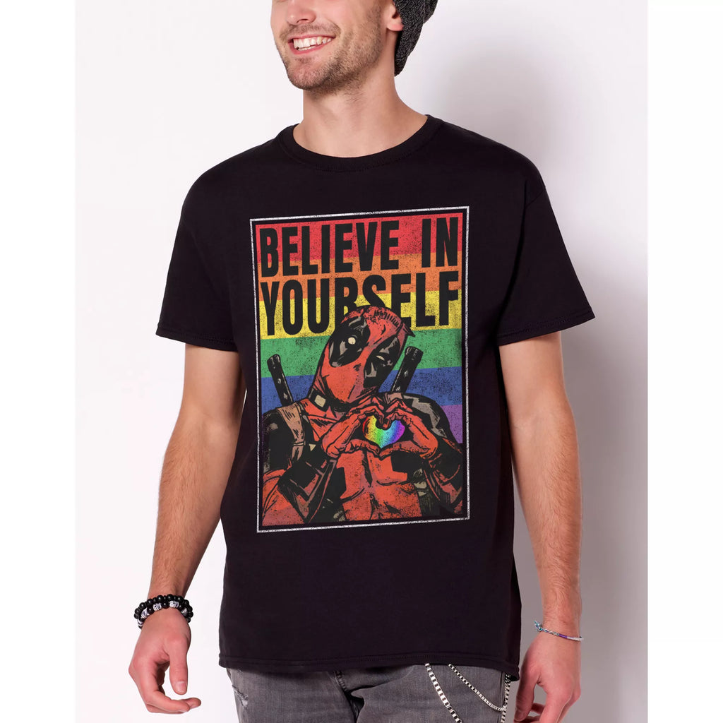 Believe In Yourself Rainbow Deadpool T Shirt