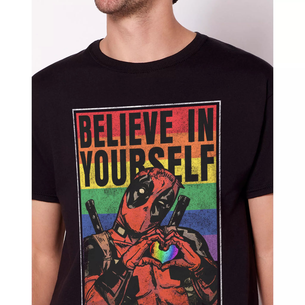 Believe In Yourself Rainbow Deadpool T Shirt