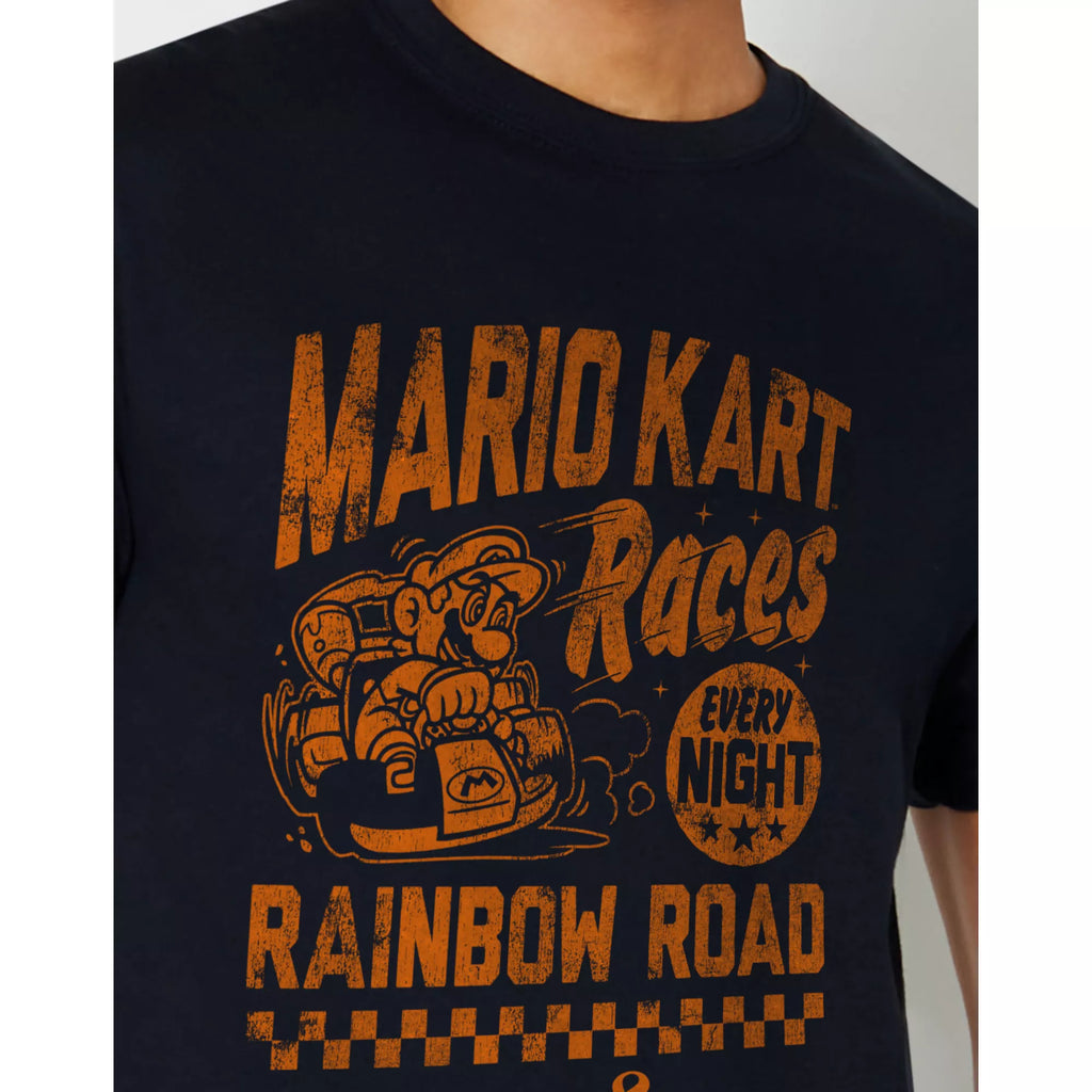 Rainbow Road Races T Shirt - Mario Kart