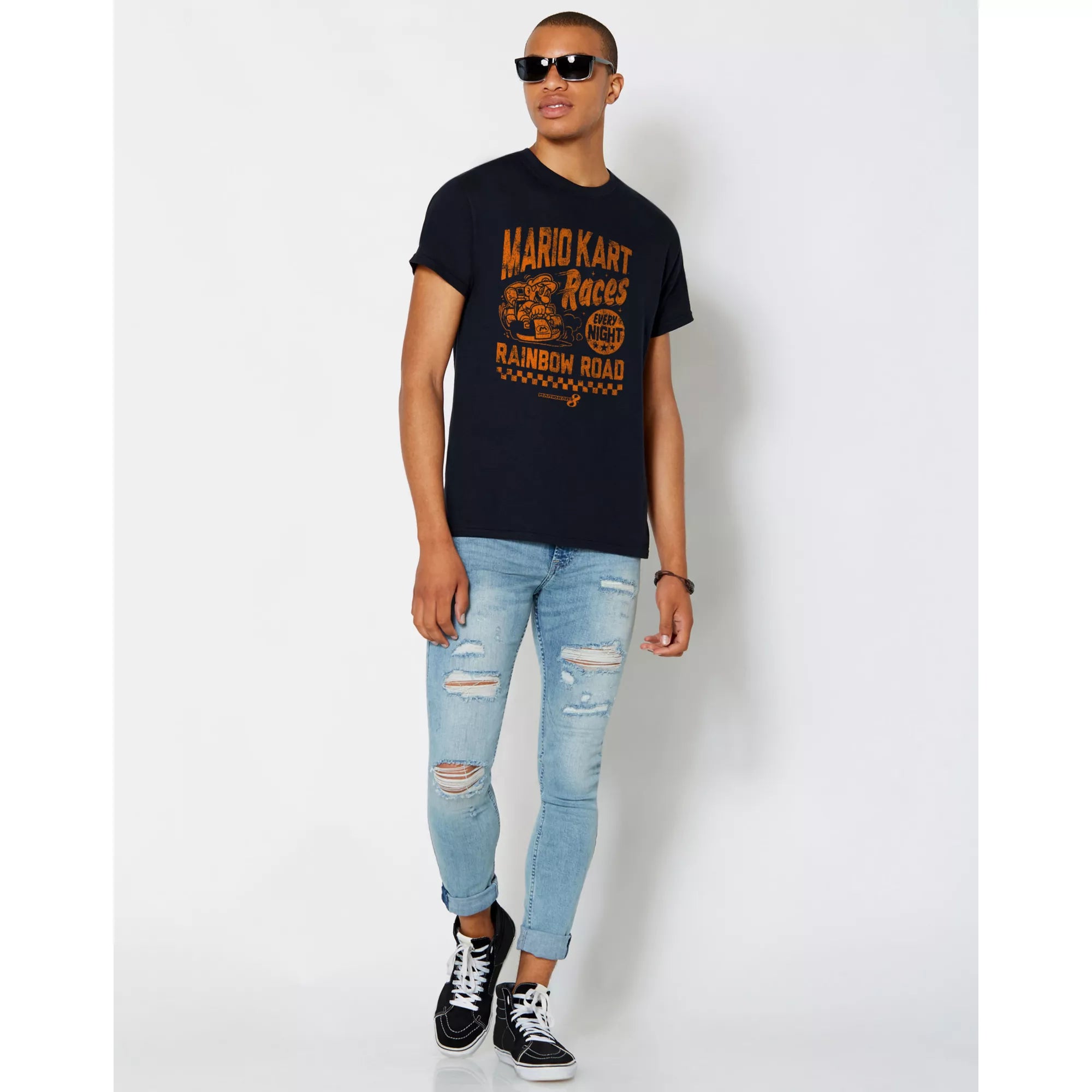 Rainbow Road Races T Shirt - Mario Kart