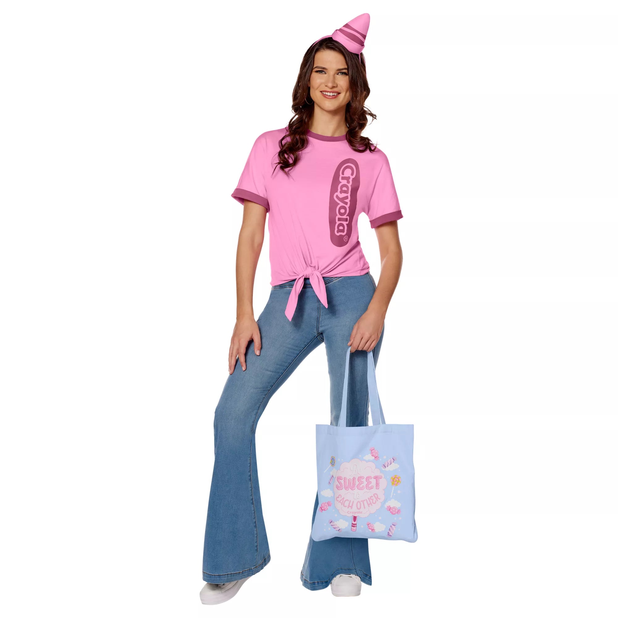 Adult Be Sweet Pink Crayon Costume Kit - Crayola