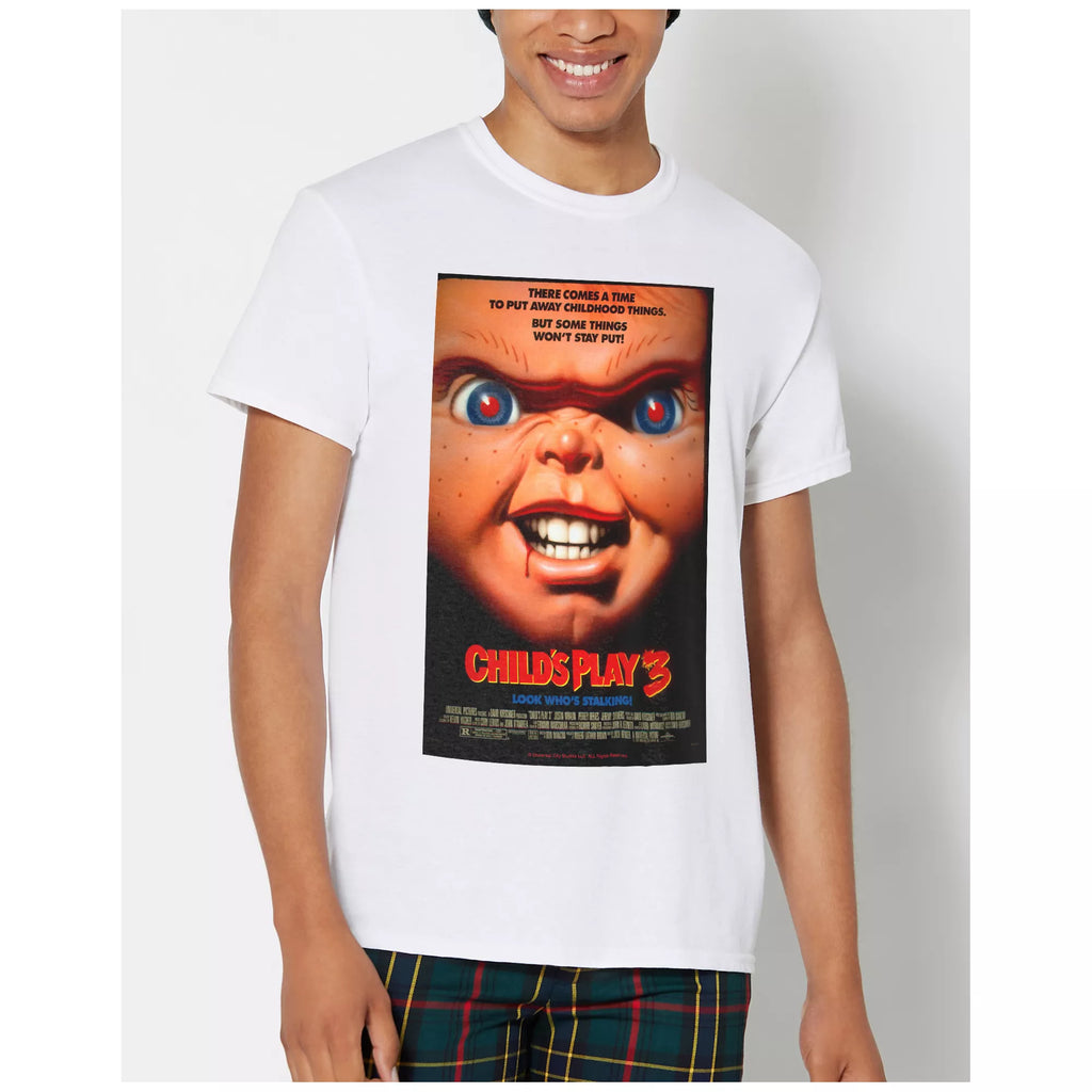 White Child's Play 3 Chucky T Shirt