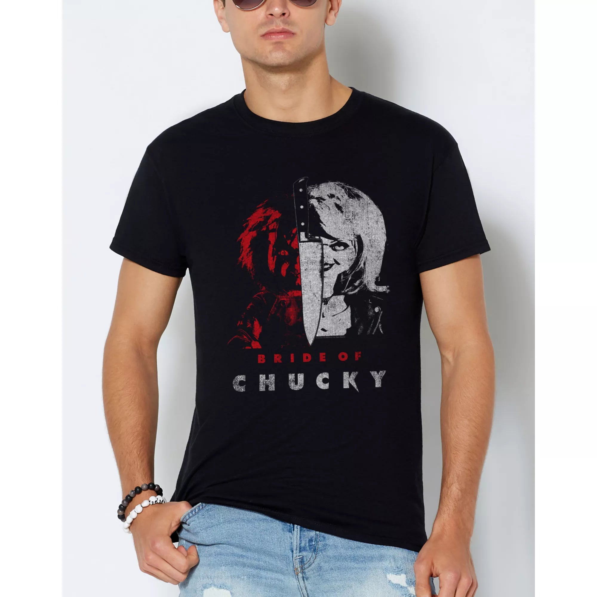 Split Bride of Chucky T Shirt